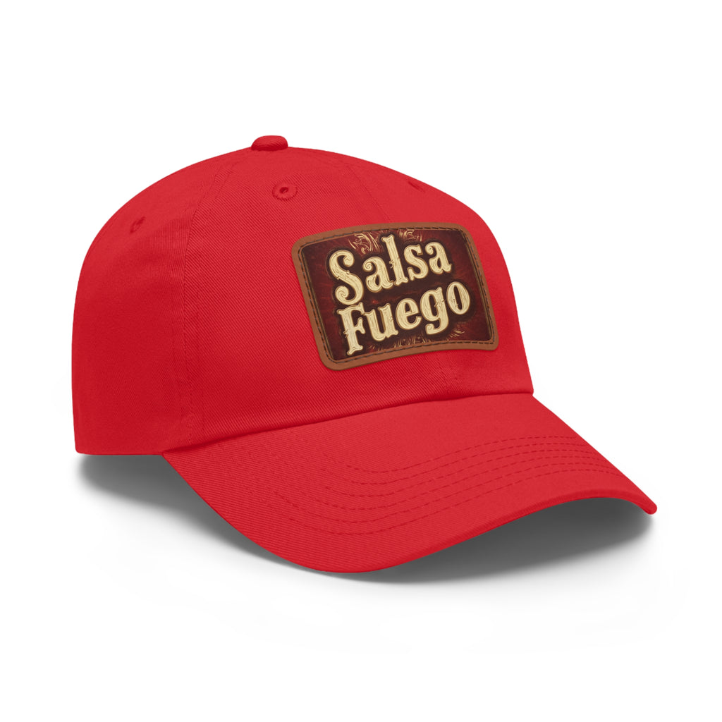 Salsa Fuego Dad Hat with Leather Patch (Rectangle)
