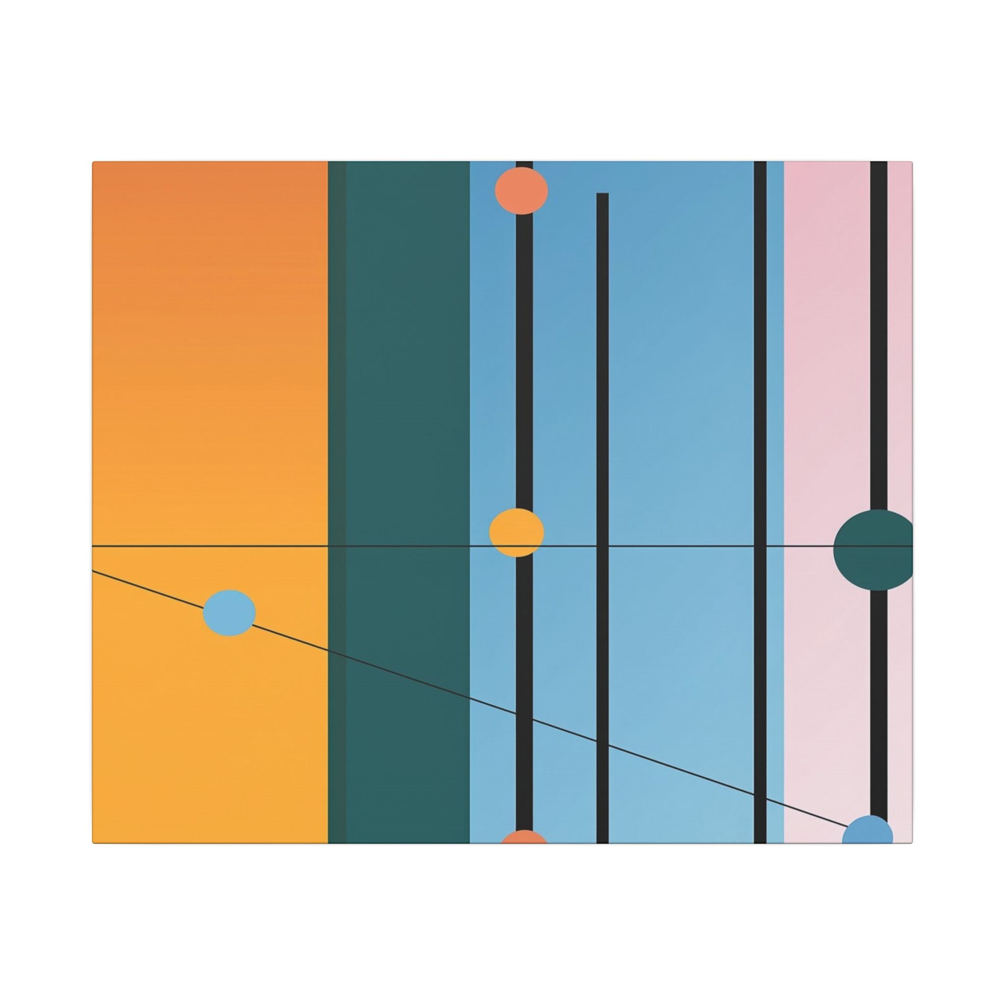 Geometric Networks: Constructivist Color Planes, Intersectional Design, Minimalist Spatial Composition   |   Custom Orders Accepted