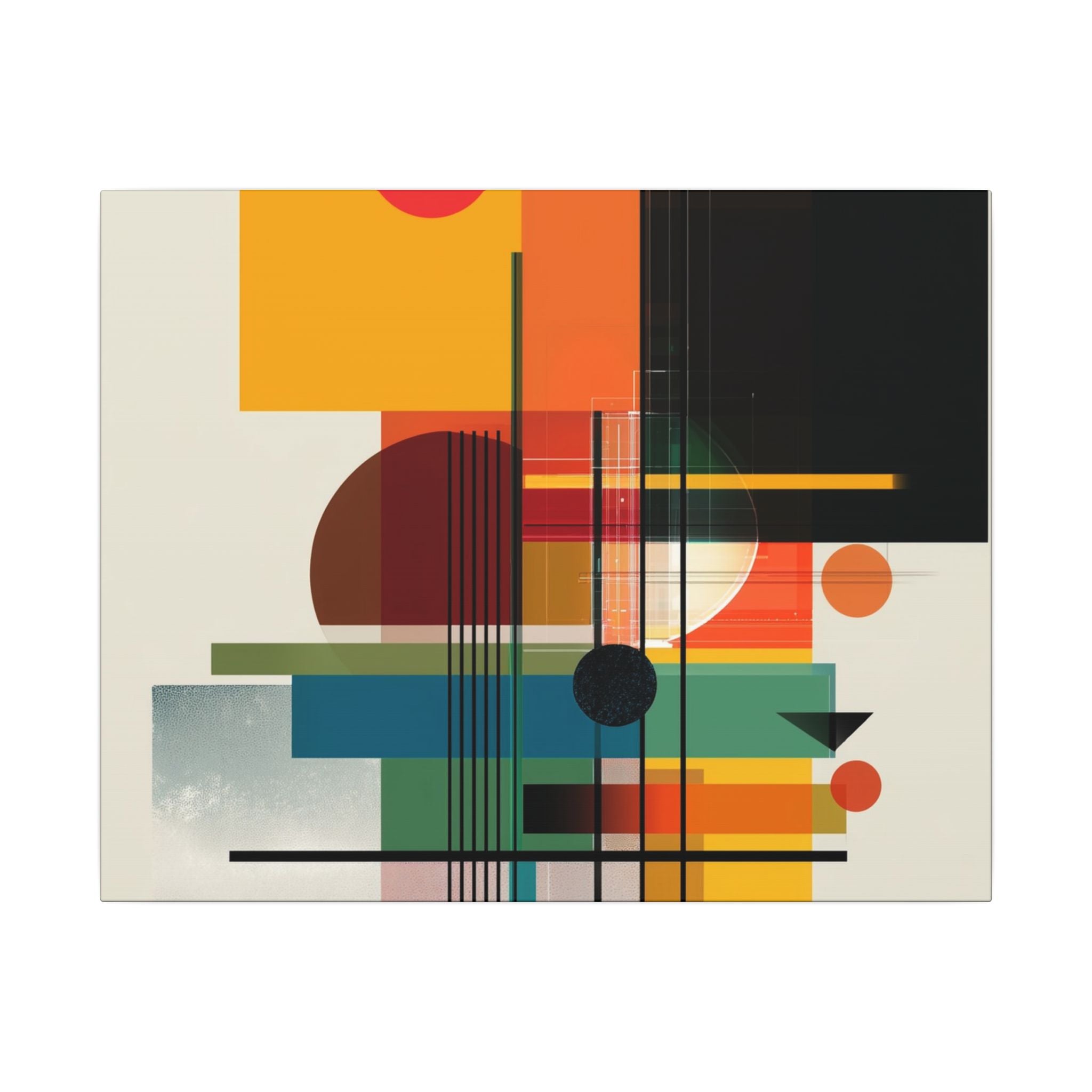 Geometric Harmony: Bauhaus Intersections, Constructivist Layers, Abstract Color Blocks   |   Custom Orders Accepted