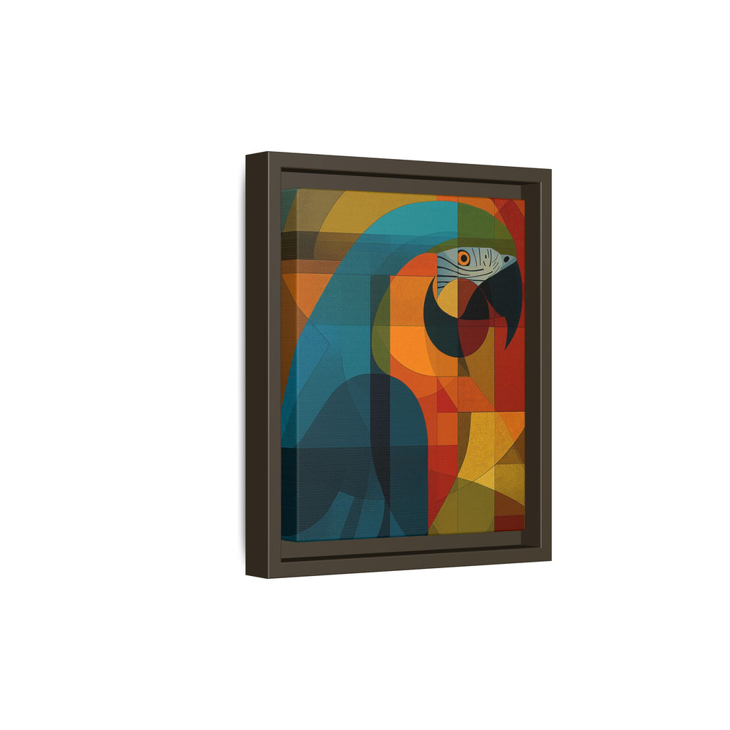 Prismatic Parrot Framed Print : Cubist Digital Geometry, Modernist Color Fragmentation   |  Personalized & Custom Orders Available