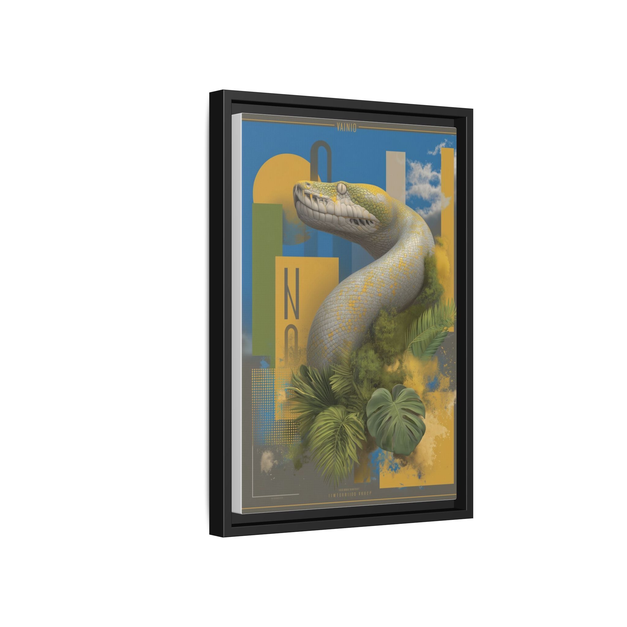 Serpent's Geometry: Tropical Realism, Digital Wildlife Composition   |    Custom Orders Available