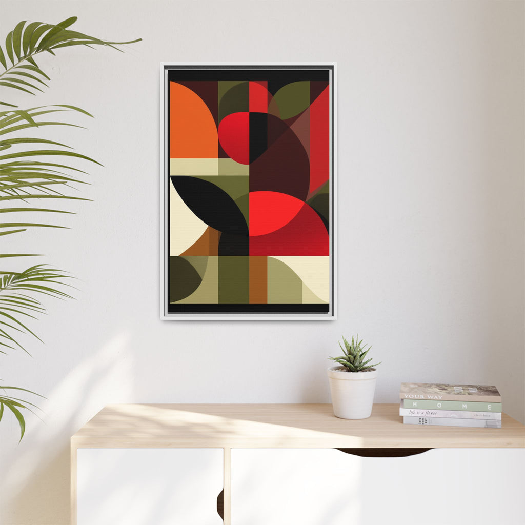 Geometric Fusion: Modern Abstract Composition, Cubist Color Blocks, Architectural Form Harmony   |   Custom Orders Accepted