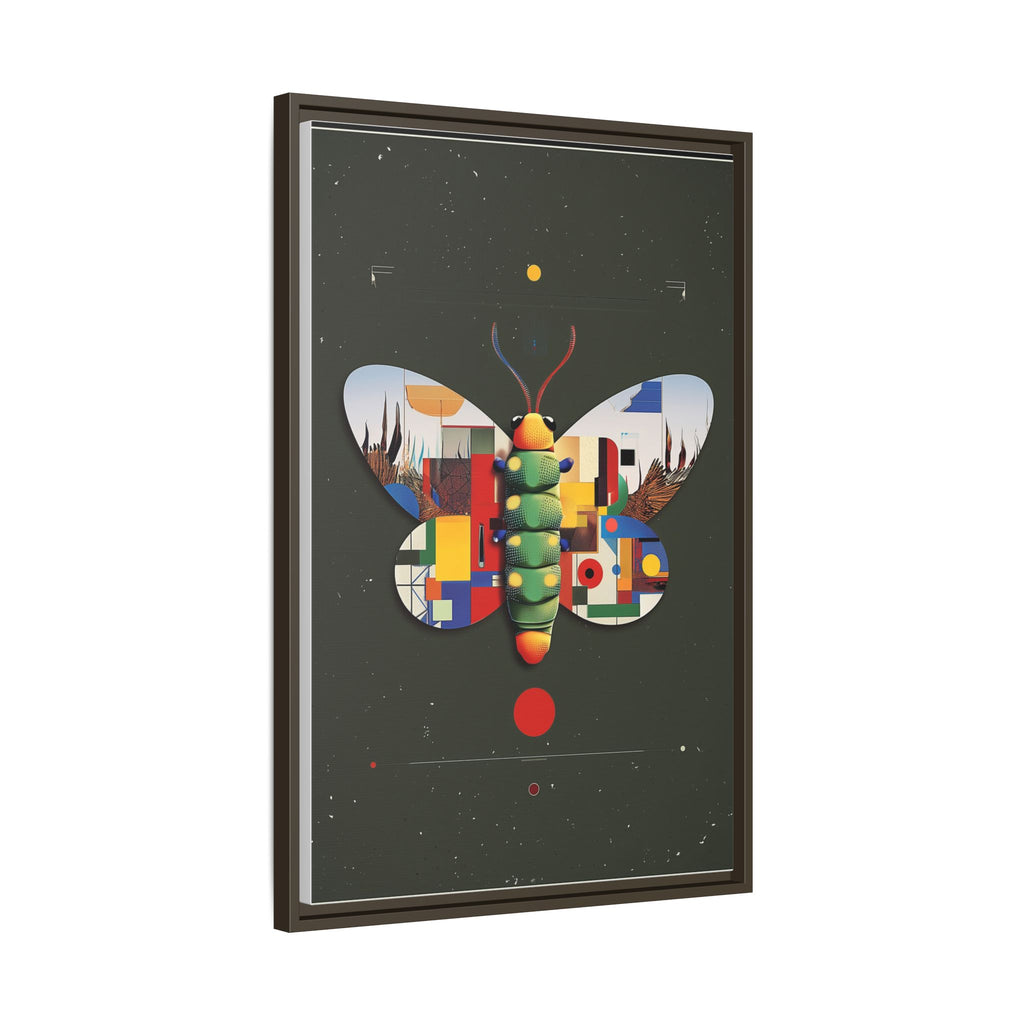 Geometric Butterfly Framed Print : Digital Cubist Interpretation, Modernist Entomological Design   |  Personalized & Custom Orders Available