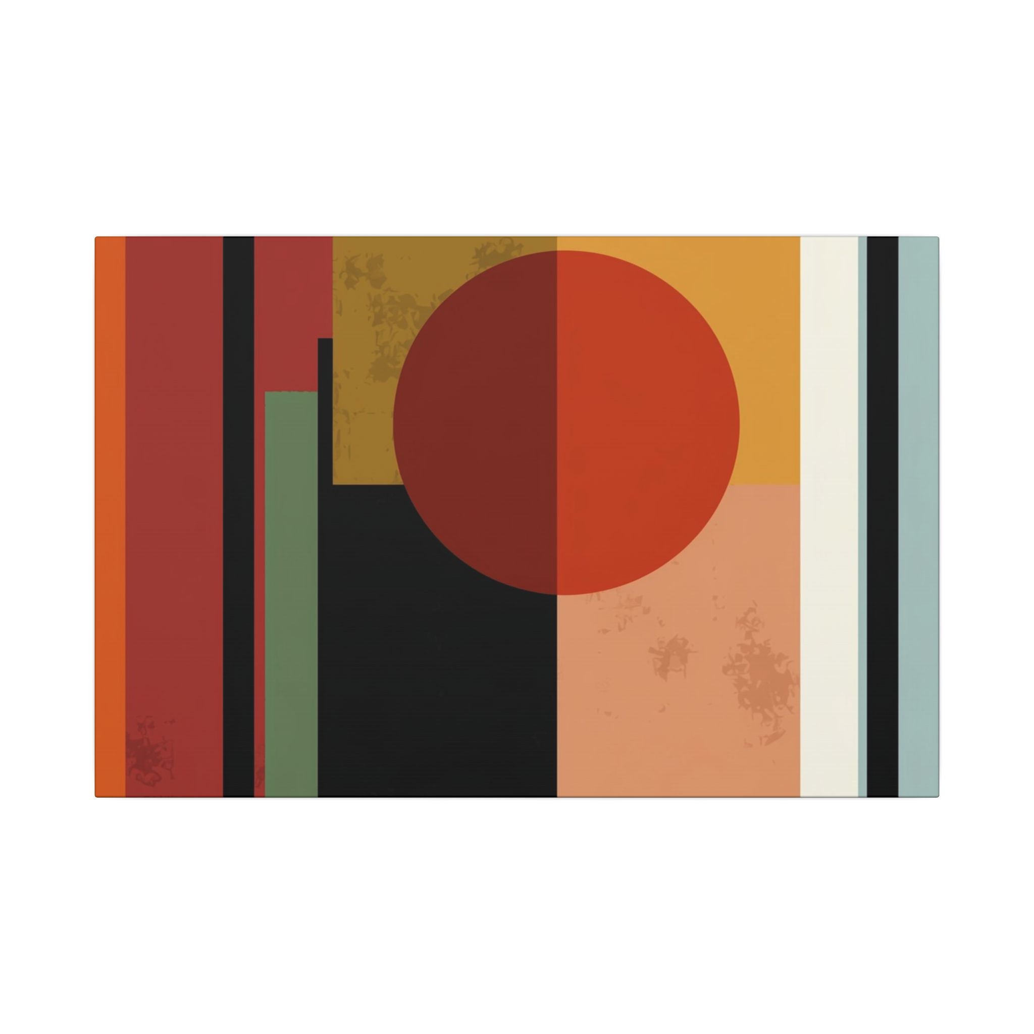 Geometric Harmony: Bauhaus Inspired Design, Mid-Century Modern Composition, Abstract Rectangular Layers   |   Custom Orders Accepted