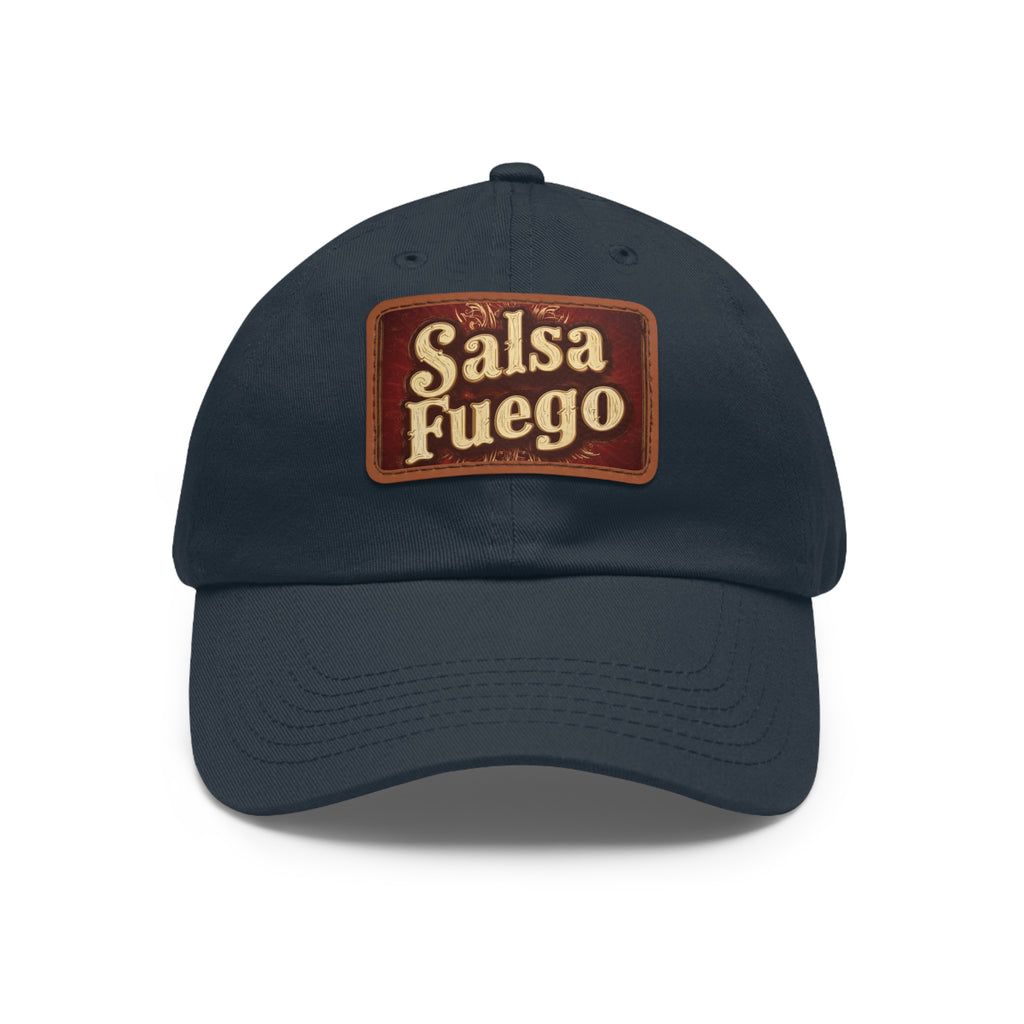 Salsa Fuego Dad Hat with Leather Patch (Rectangle)