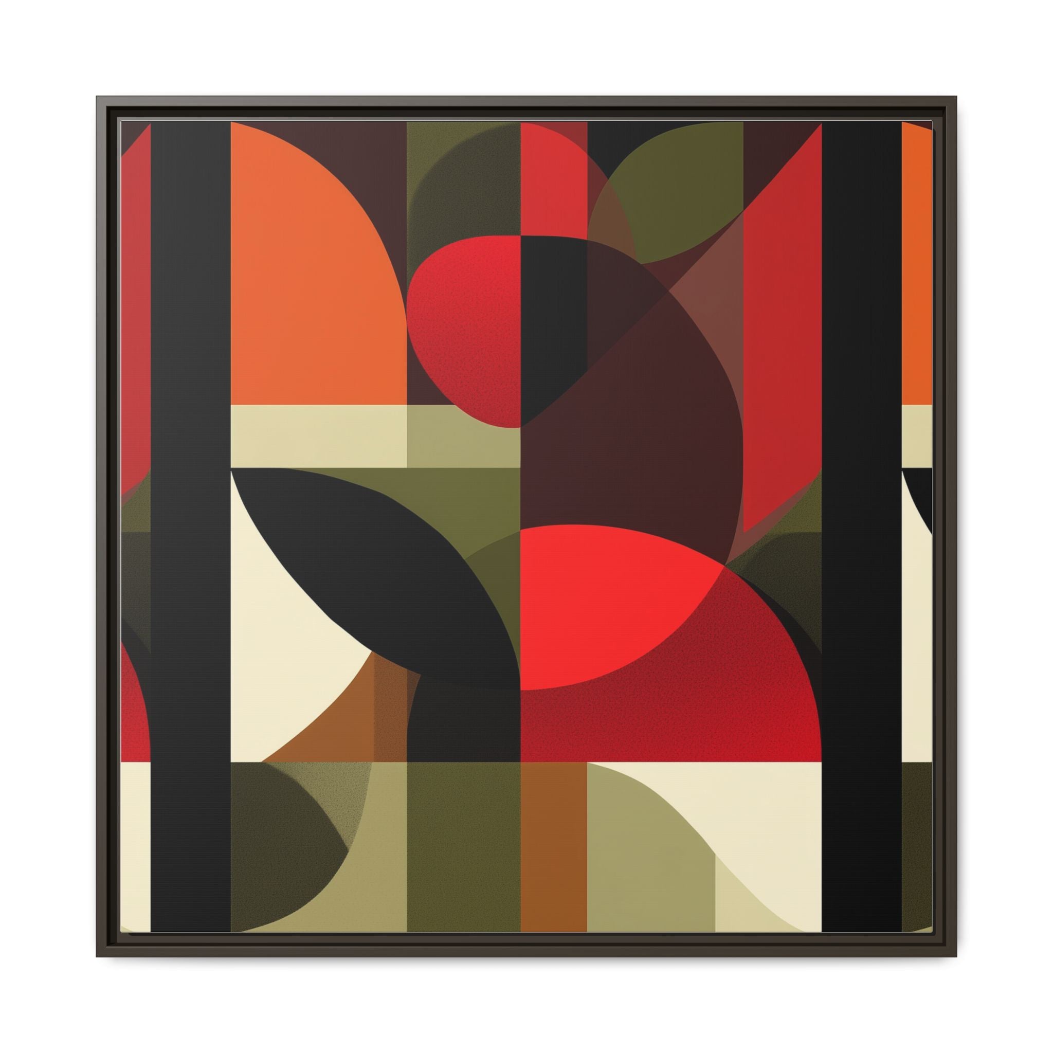 Geometric Fusion: Modern Abstract Composition, Cubist Color Blocks, Architectural Form Harmony   |   Custom Orders Accepted