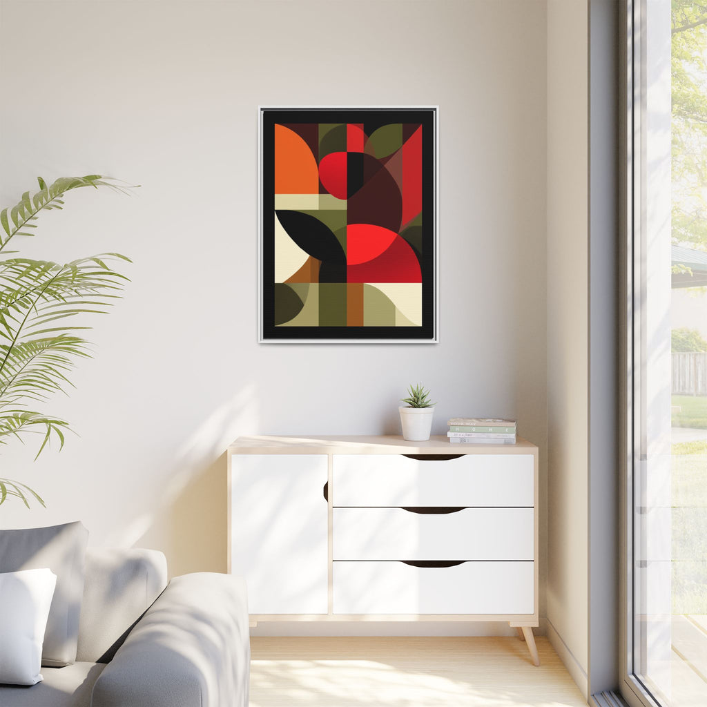 Geometric Fusion: Modern Abstract Composition, Cubist Color Blocks, Architectural Form Harmony   |   Custom Orders Accepted
