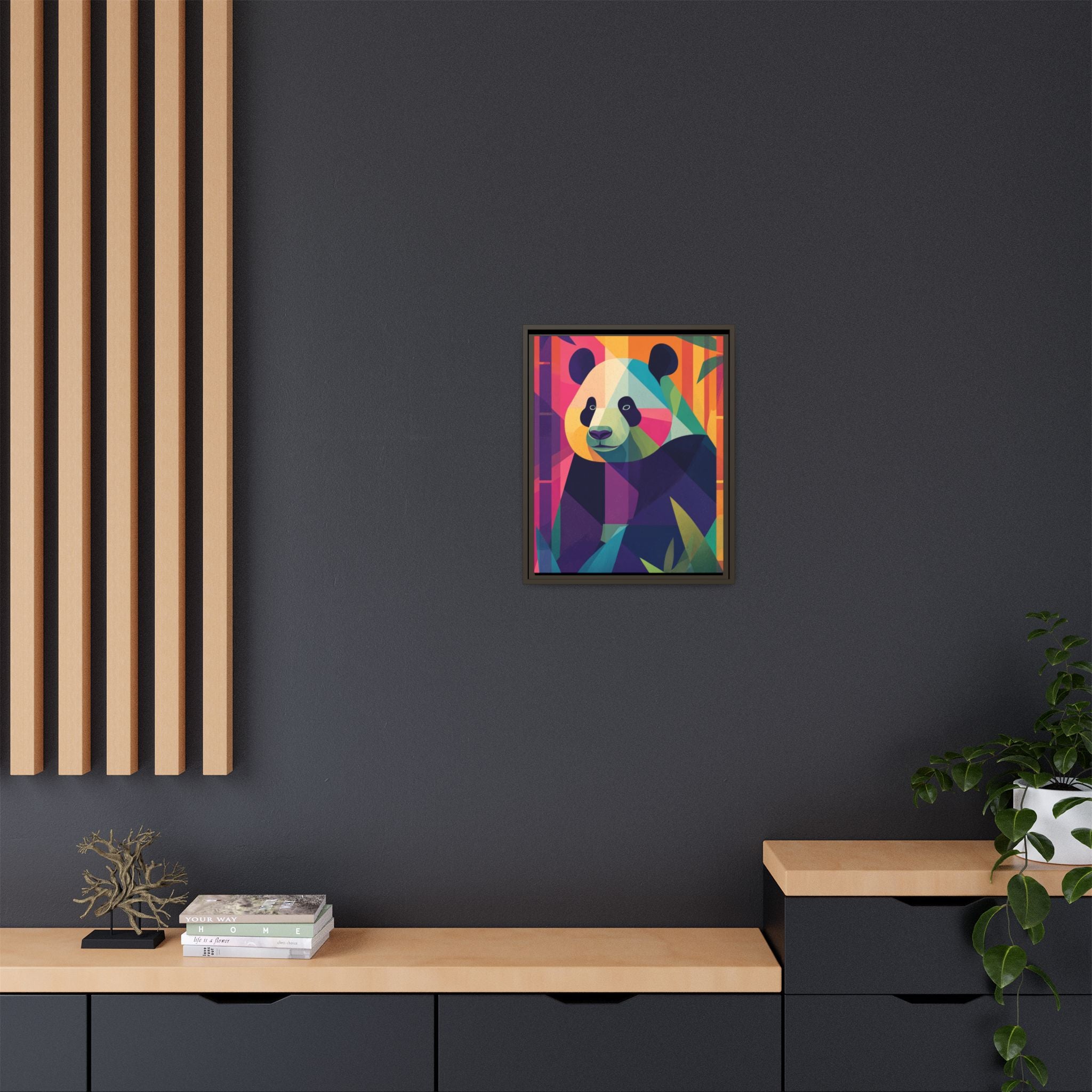 Geometric Panda: Mosaic Wildlife Portrait, Digital Polygonal Art   |  Personalized & Custom Orders Available