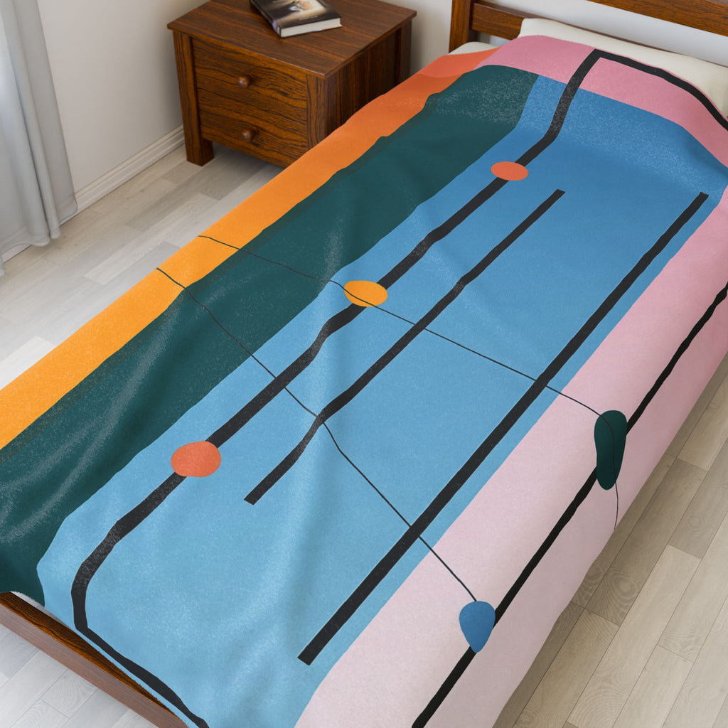 Constructivist Harmony: Geometric Color Fields, Modern Abstract Design   |    Custom Orders Available