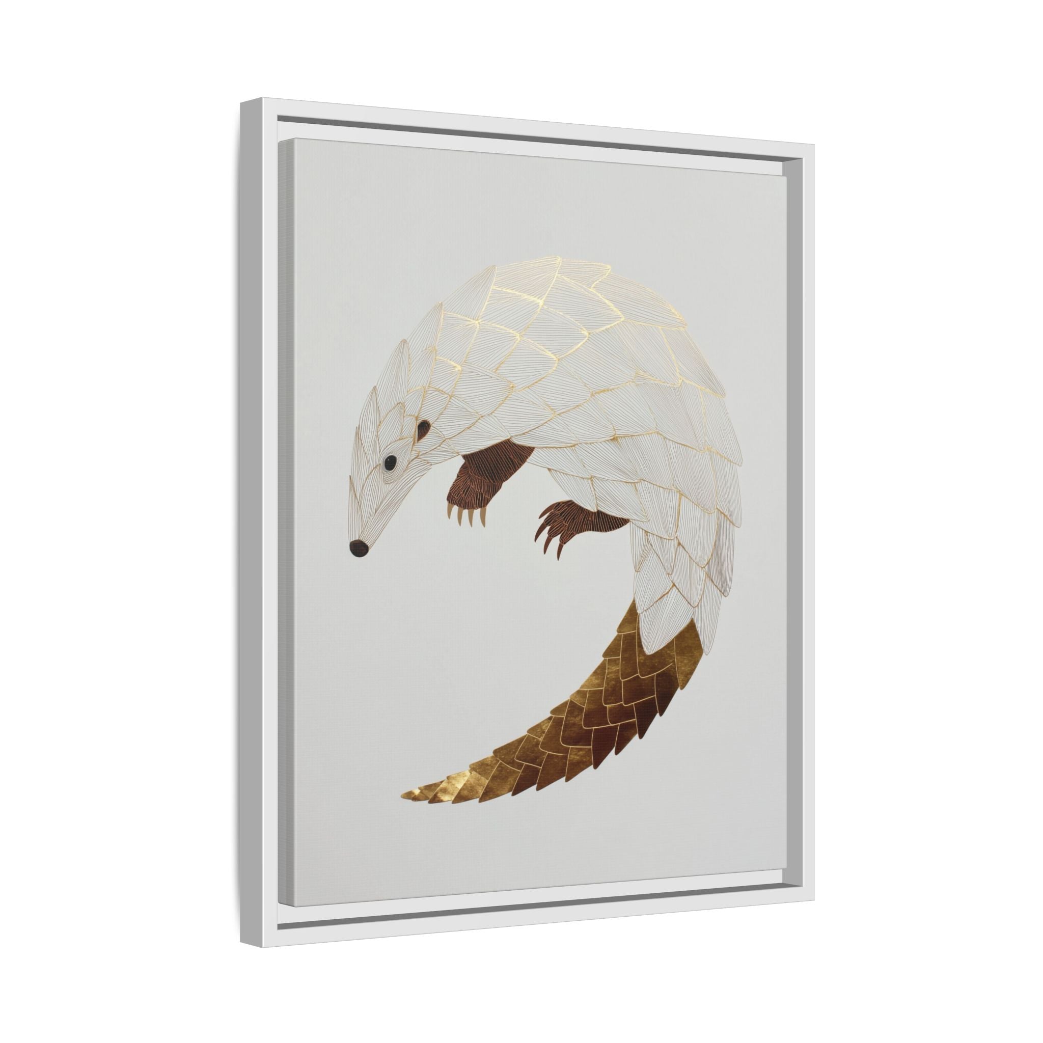 Geometric Hedgehog: Minimalist Wildlife Illustration, Layered Metallic Geometric Art   |    Custom Orders Available