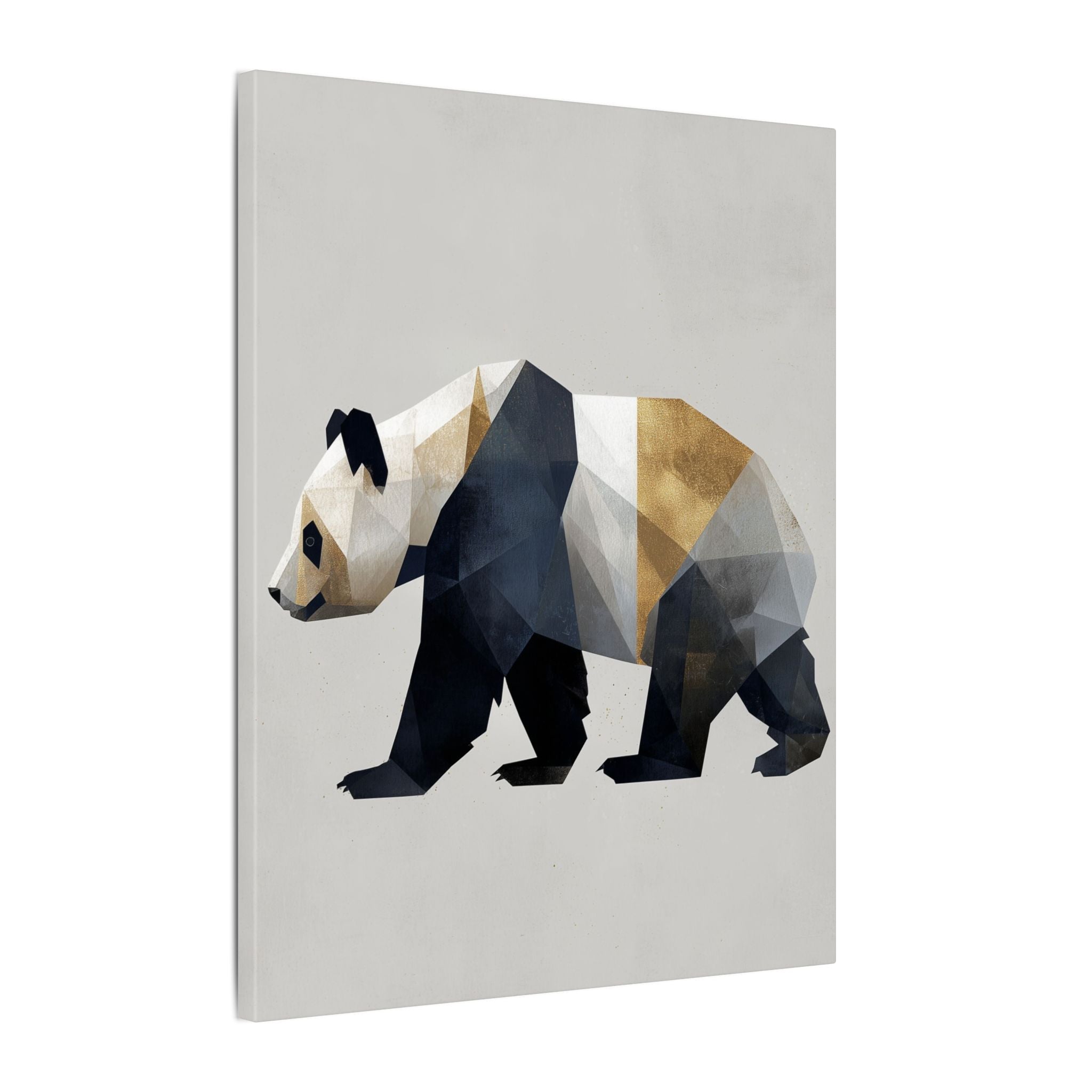 Geometric Panda: Minimalist Digital Art, Polygonal Wildlife Design, Contemporary Graphic Illustration   |  Personalized & Custom Orders