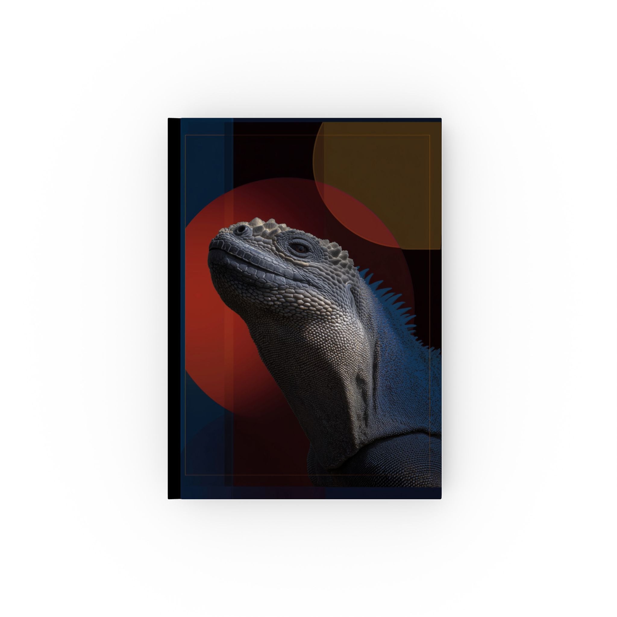 Personalized Marine Iguana Themed Journal / Notebook , Textural Abstract Composition Personalized Journal   |     Custom Orders Accepted