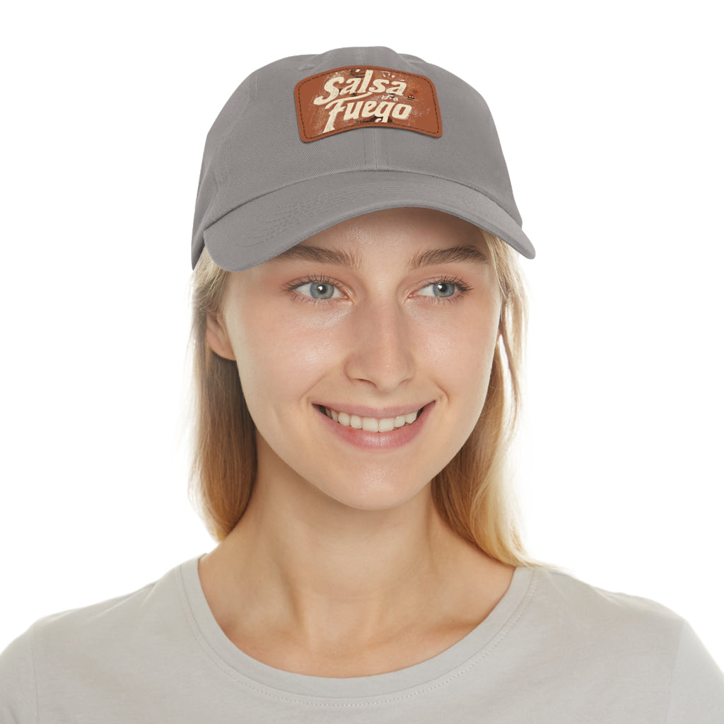 Salsa Fuego Dad Hat with Leather Patch (Rectangle)