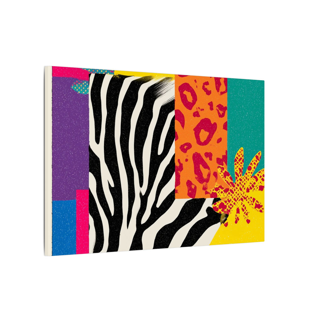 Pop Geometry: Zebra Leopard Fusion, Geometric Color Block, Modern Abstract Design   |   Custom Orders Accepted