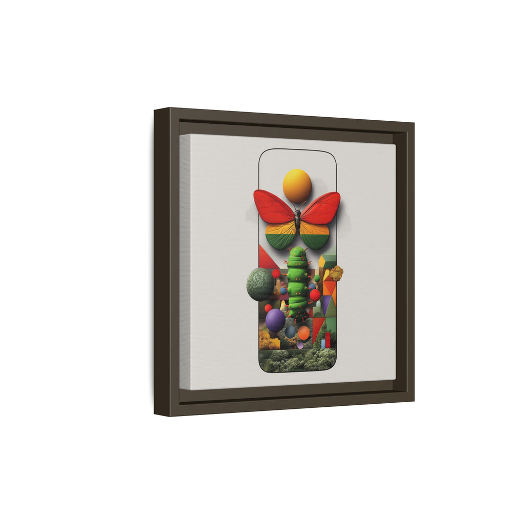 Metamorphosis Framed Print : Geometric Nature Transformation, Vibrant Butterfly Composition   |  Personalized & Custom Orders Available