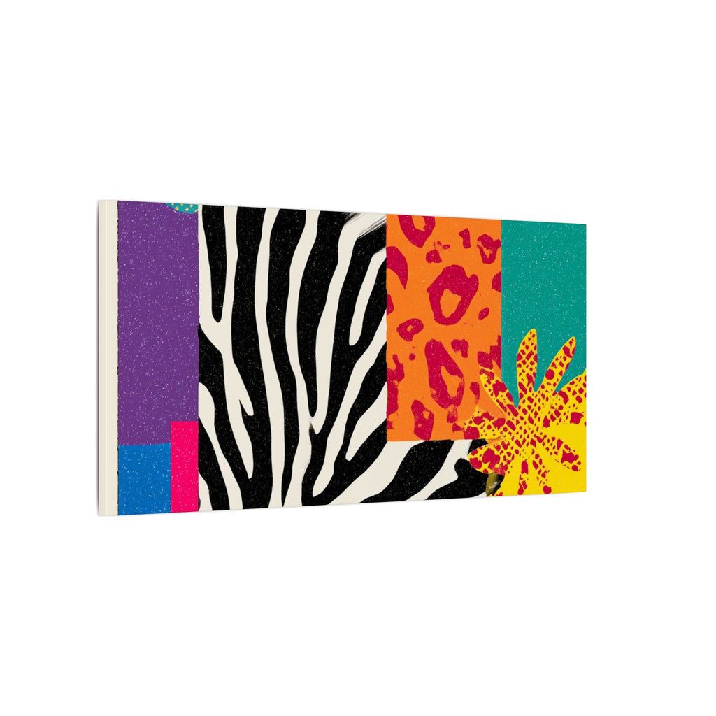 Pop Geometry: Zebra Leopard Fusion, Geometric Color Block, Modern Abstract Design   |   Custom Orders Accepted