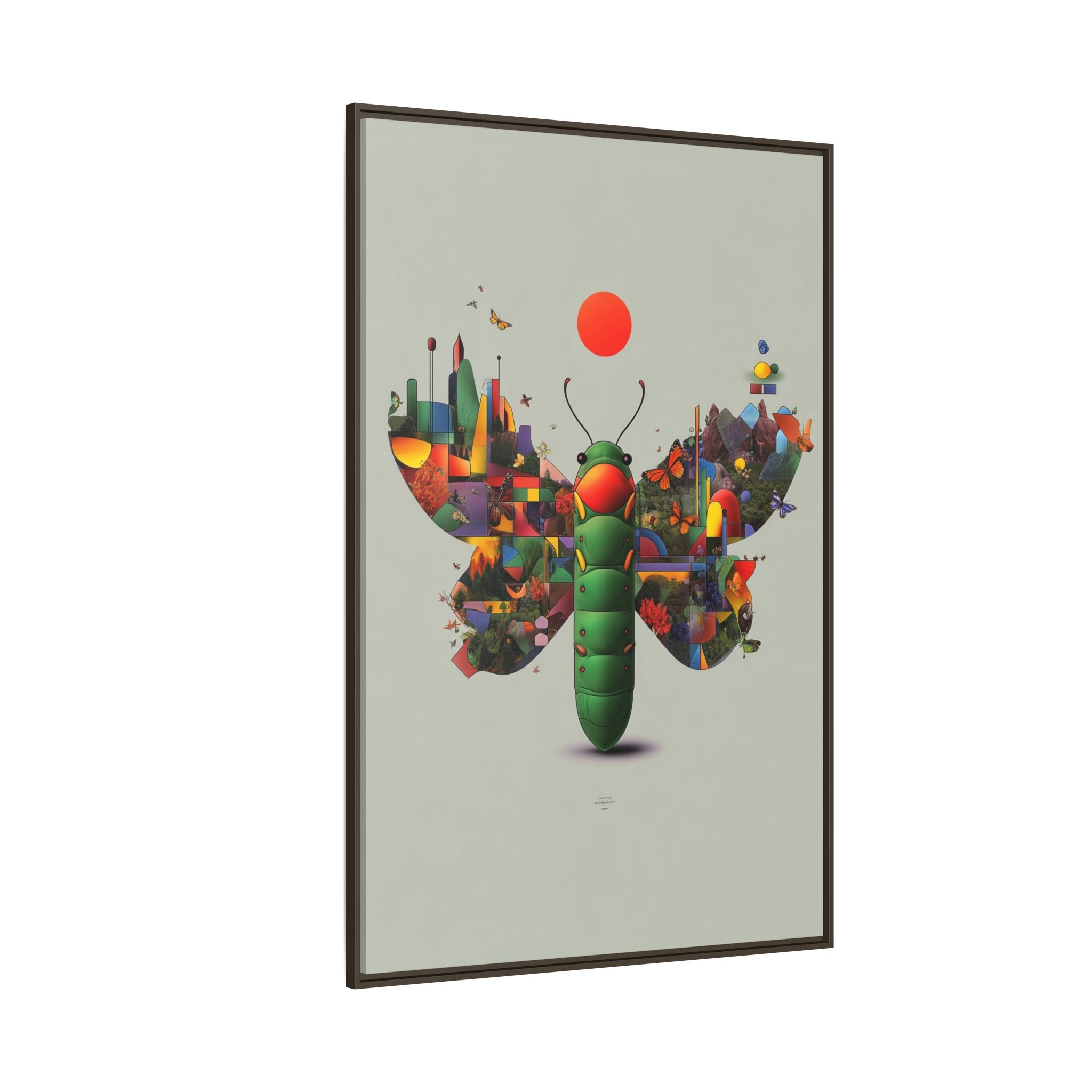 Metamorphosis of Geometry: Digital Nature Mosaic, Surreal Butterfly Landscape   |    Custom Orders Available