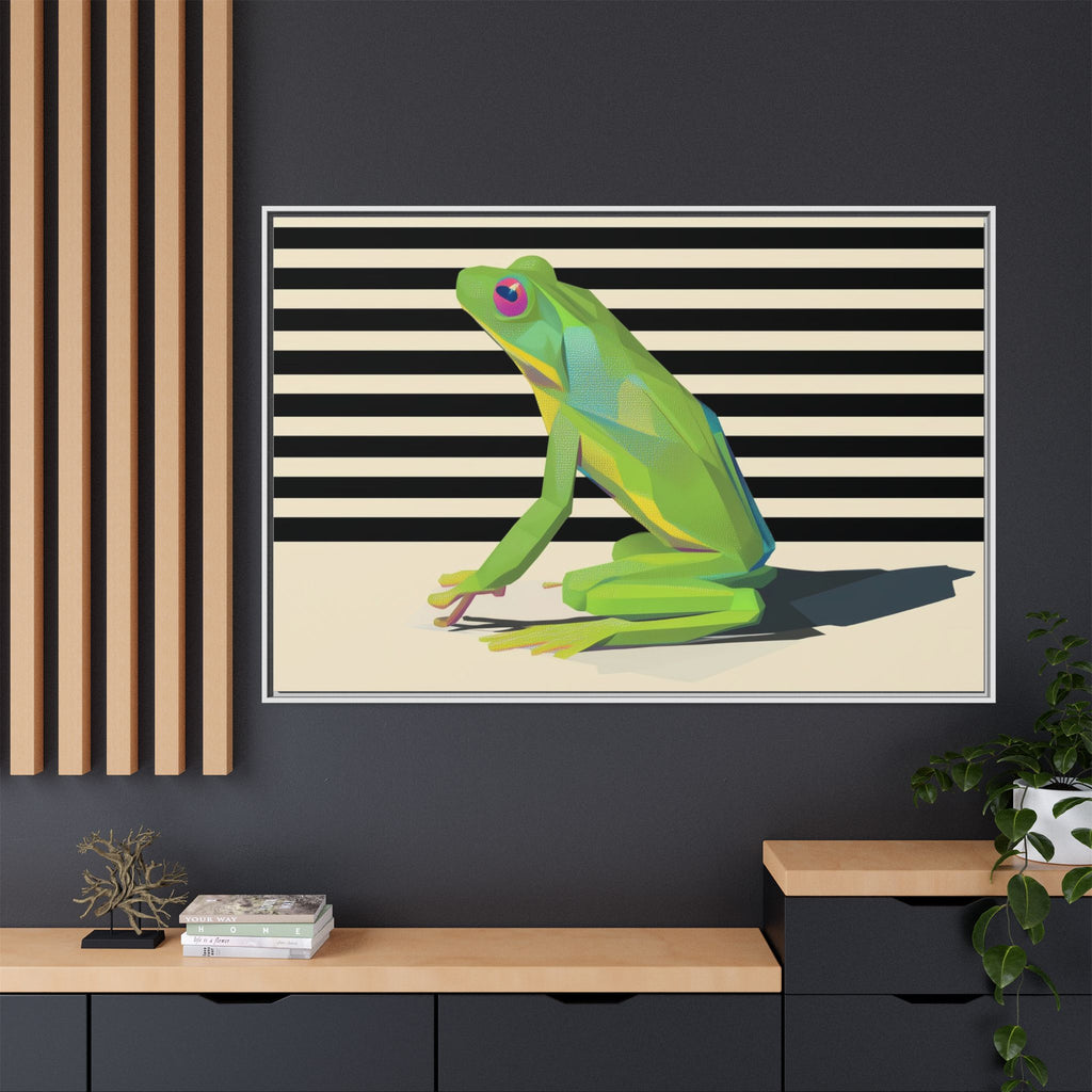 Geometric Amphibian: Stylized Frog Design, Modern Minimalist Art Print   |    Custom Orders Available
