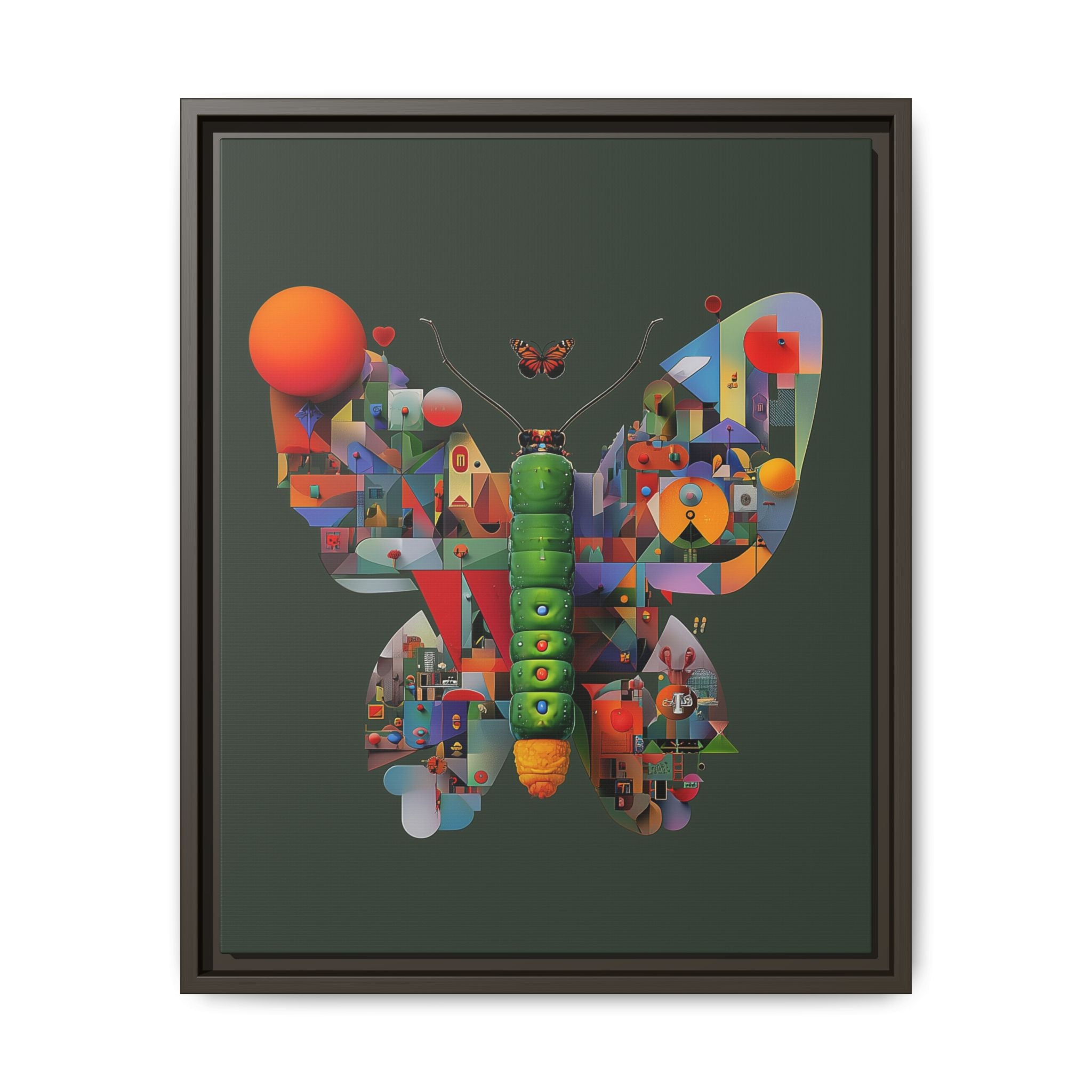 Furnie: Geometric Butterfly Mosaic, Digital Art Landscape   |    Custom Orders Available