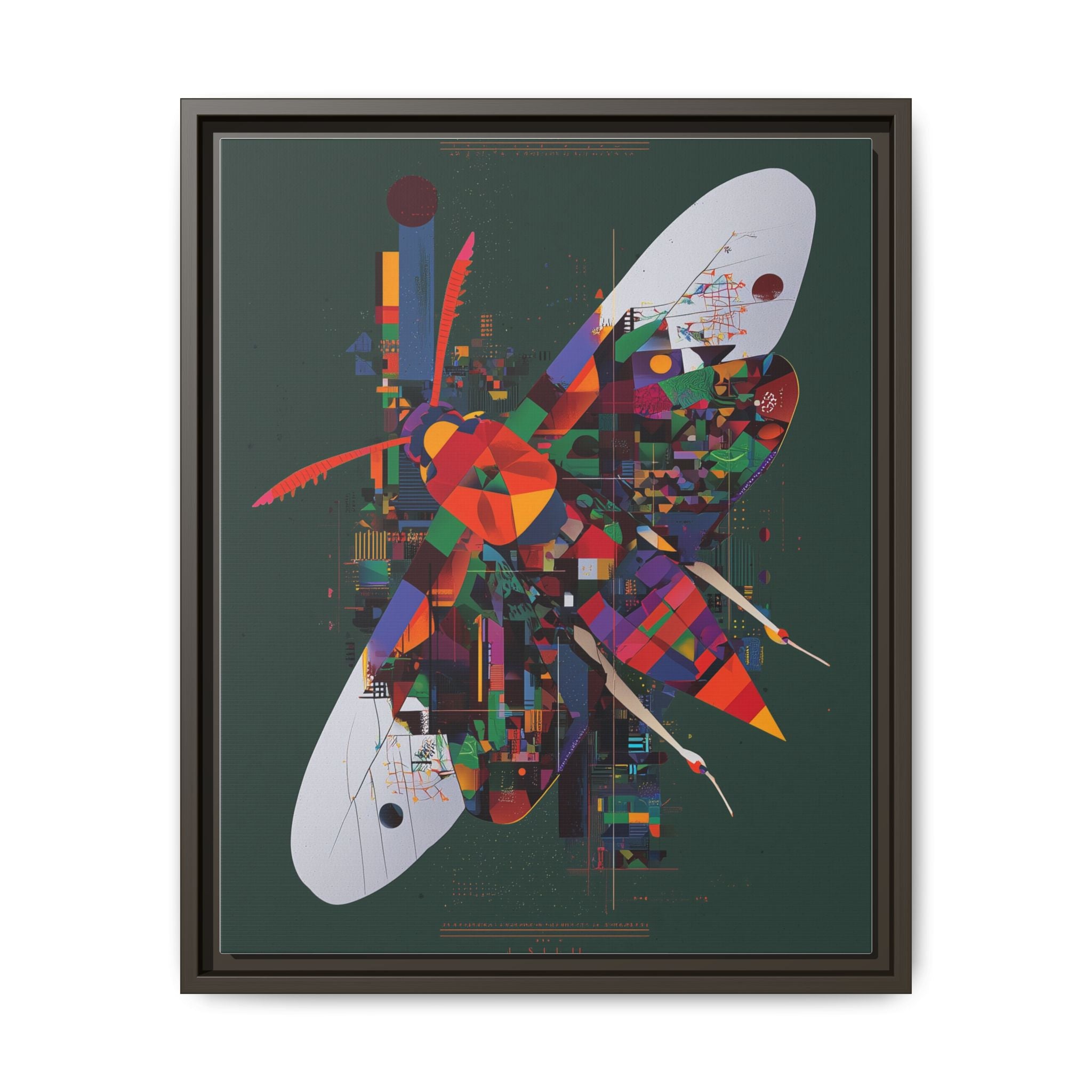 Geometric Butterfly: Digital Abstract Art, Architectural Color Explosion   |    Custom Orders Available