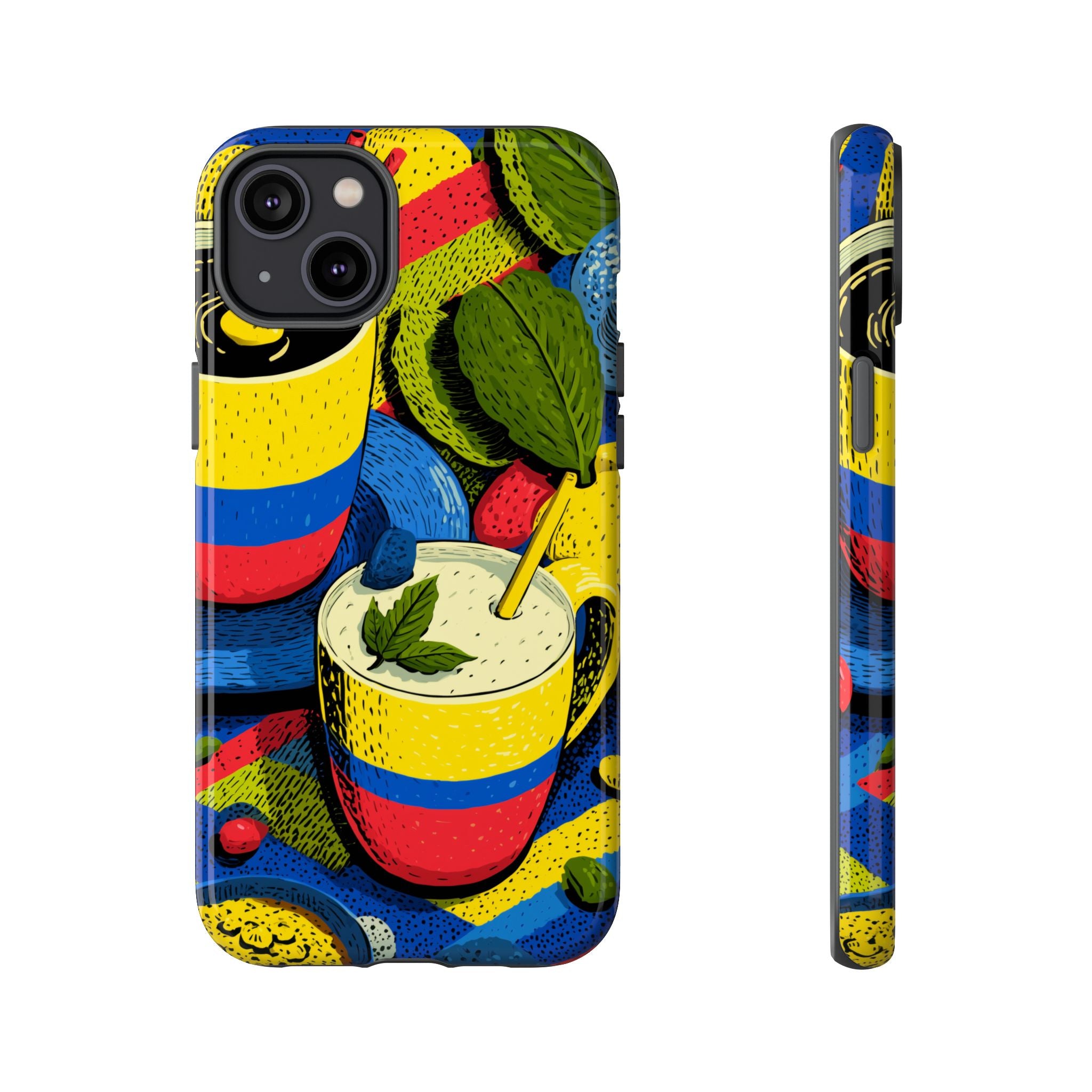 Vibrant Phone Case for Tough Cases | Colorful Colombian Art, Unique Gift, Trendy Accessory, Summer Style, Festival Must-Have
