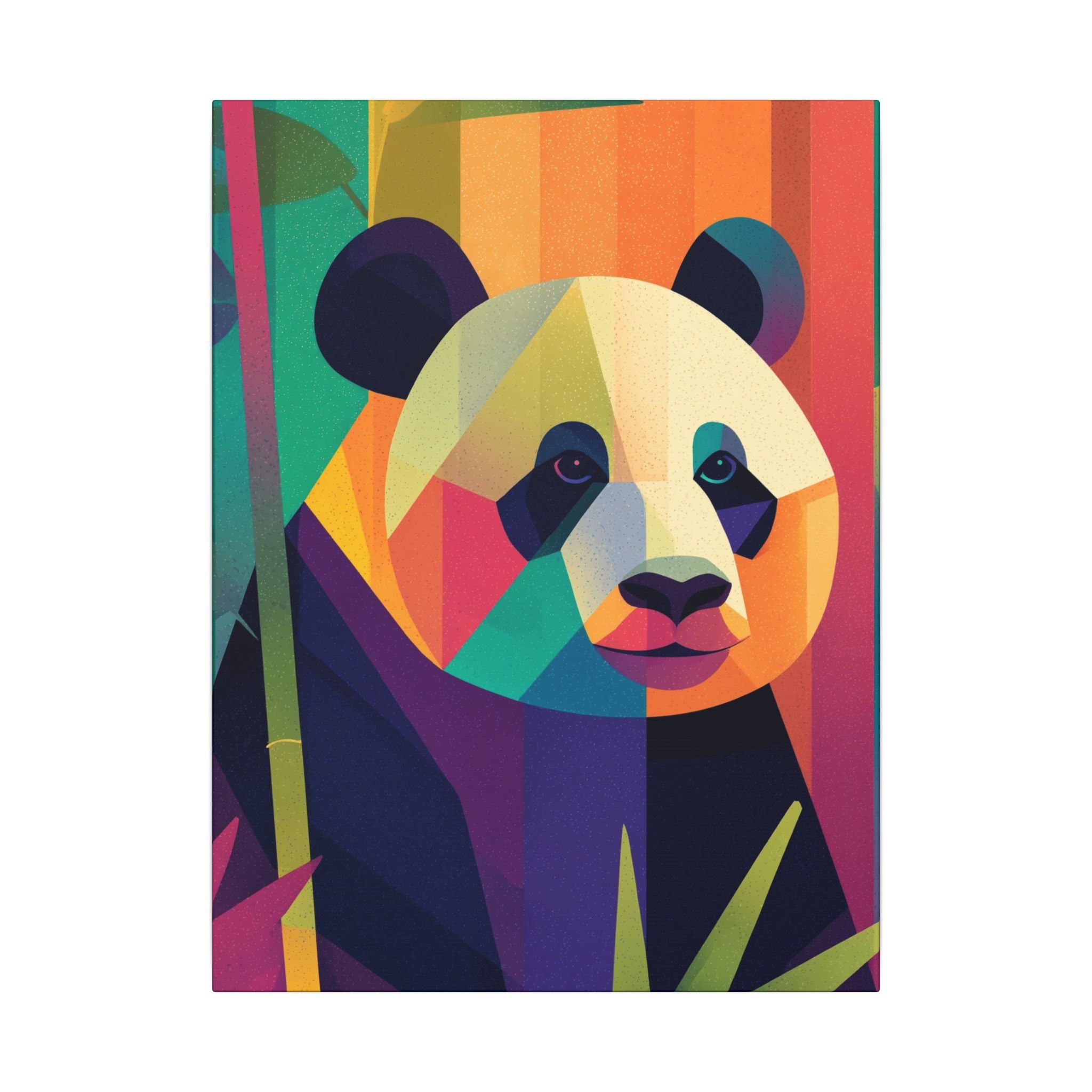 Geometric Panda: Cubist Wildlife, Colorful Fragmentation, Modern Digital Art   |  Personalized & Custom Orders Available