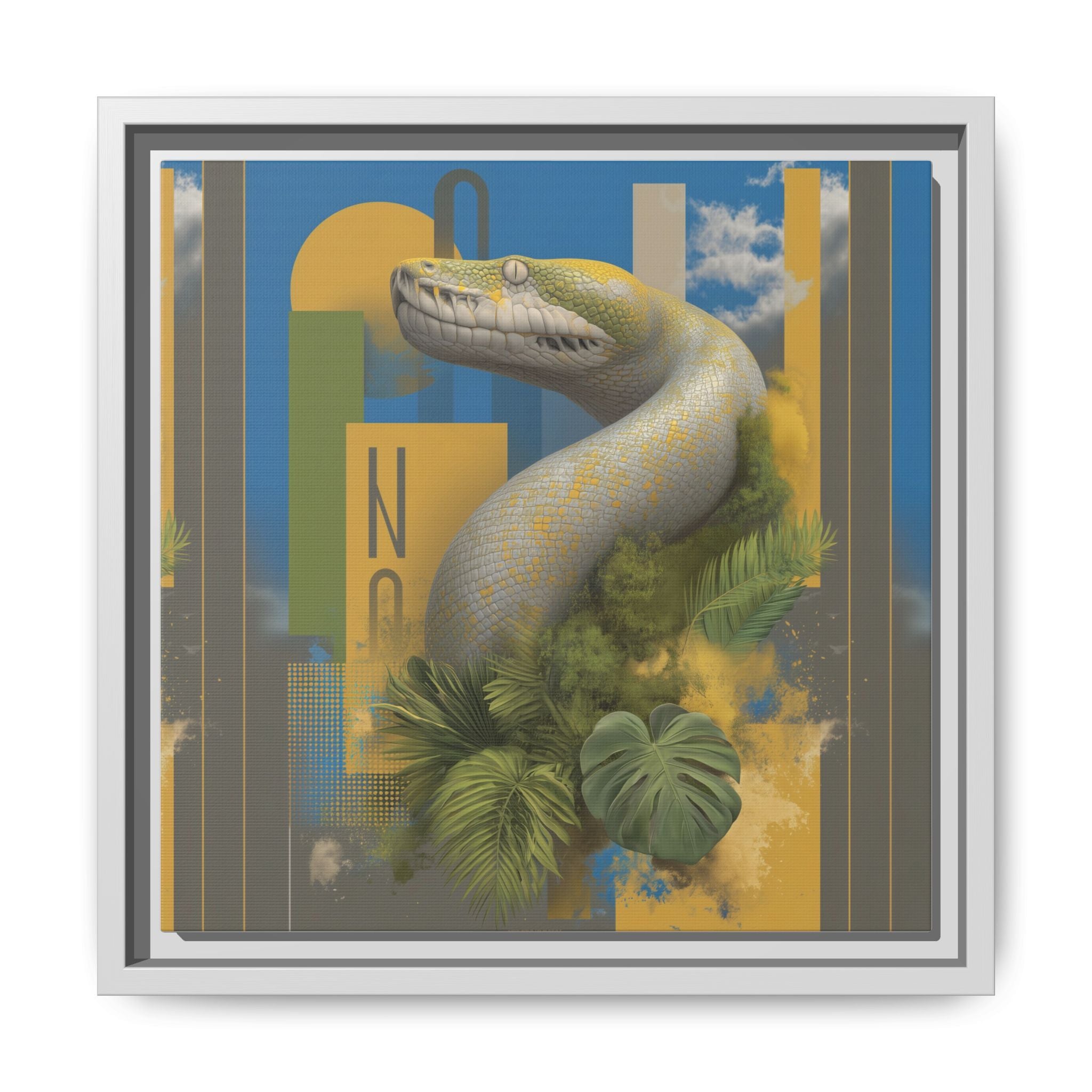 Serpent's Geometry: Tropical Realism, Digital Wildlife Composition   |    Custom Orders Available
