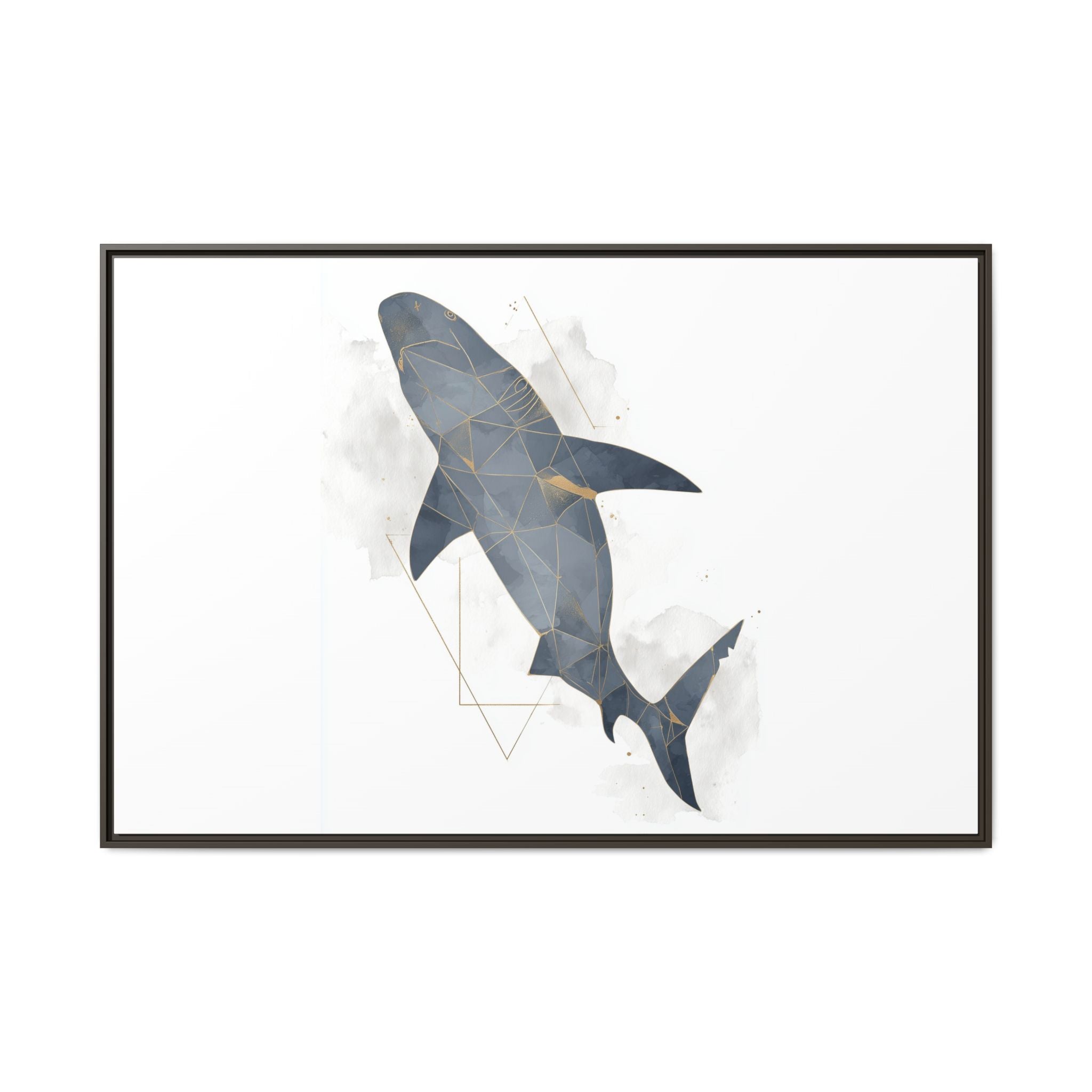 Aquatic Geometry: Shark Polygon Abstraction, Oceanic Digital Art   |  Personalized & Custom Orders Available