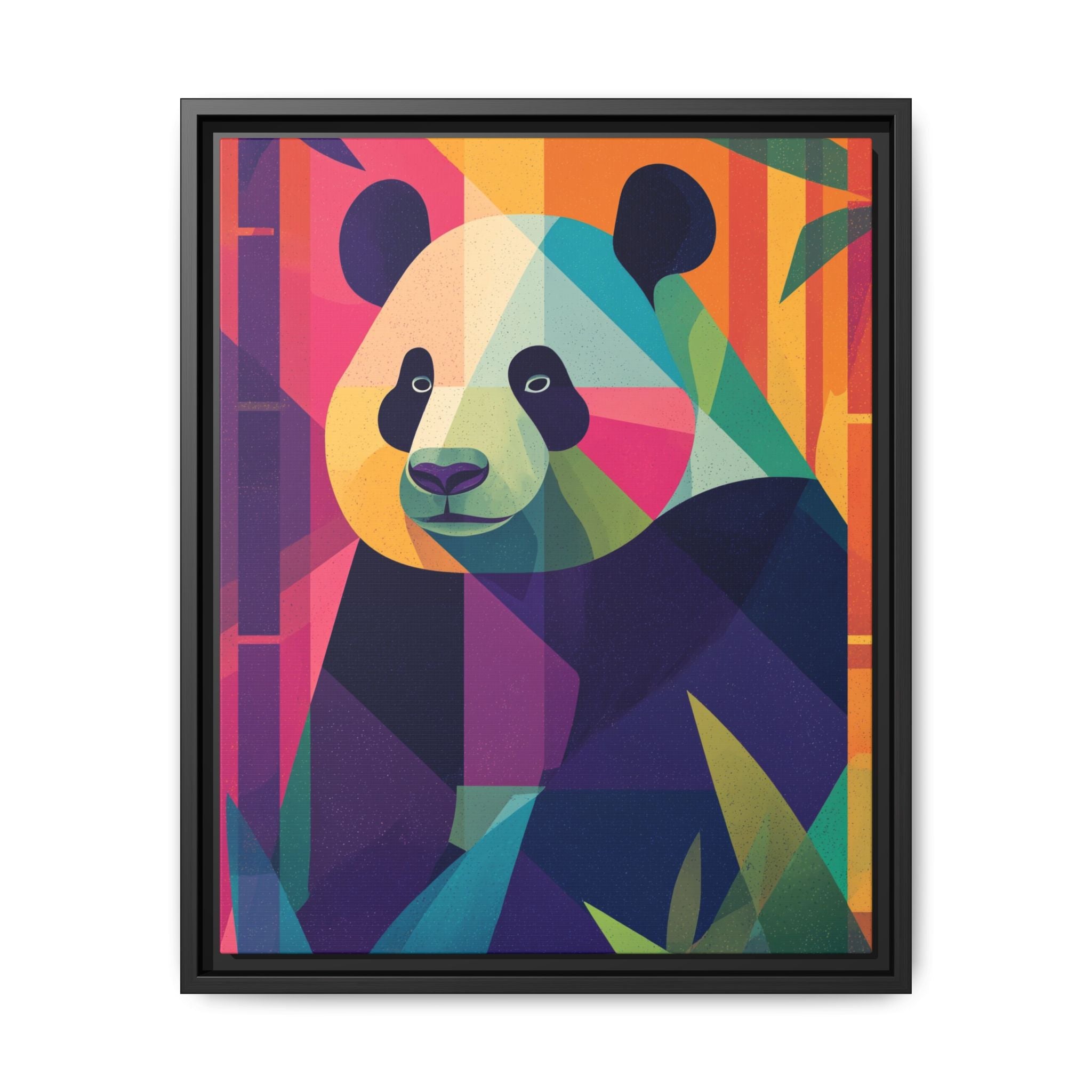 Geometric Panda: Mosaic Wildlife Portrait, Digital Polygonal Art   |  Personalized & Custom Orders Available