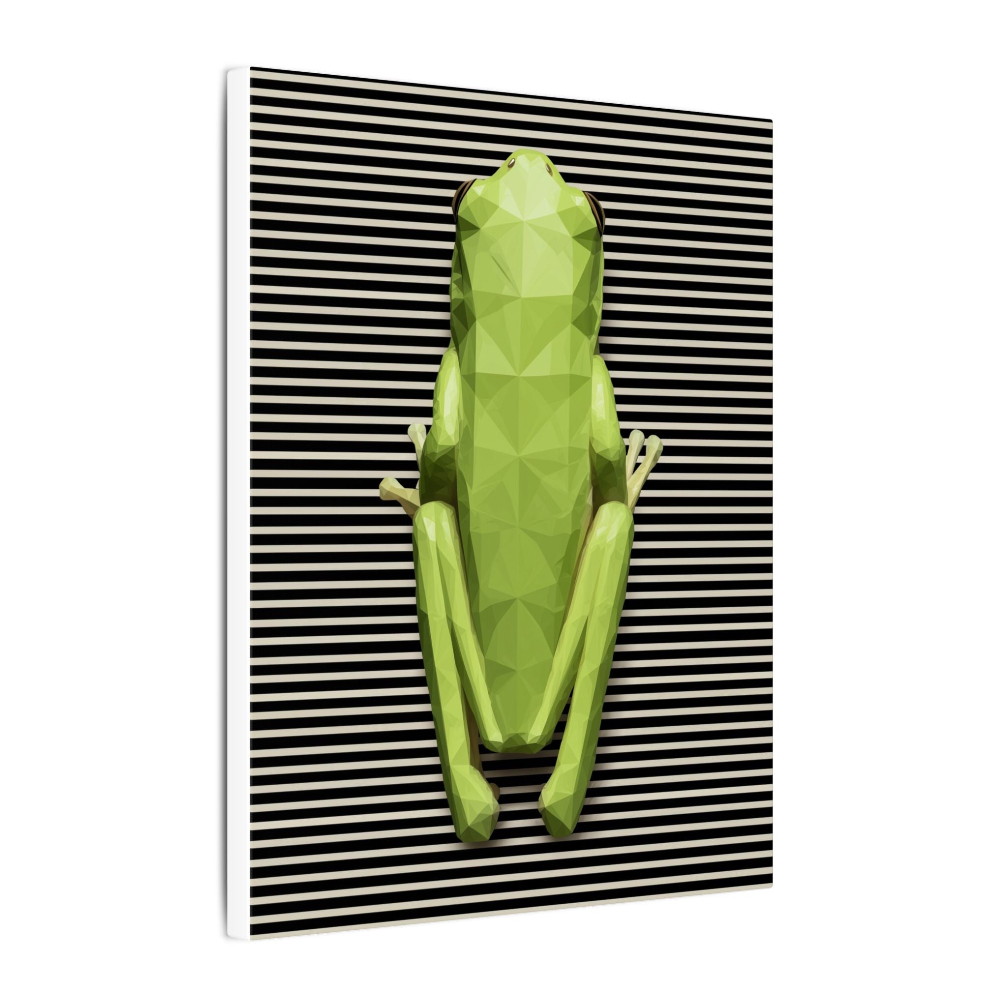 Geometric Frog: Low-Poly Design, Digital Art Amphibian   |    Custom Orders Available