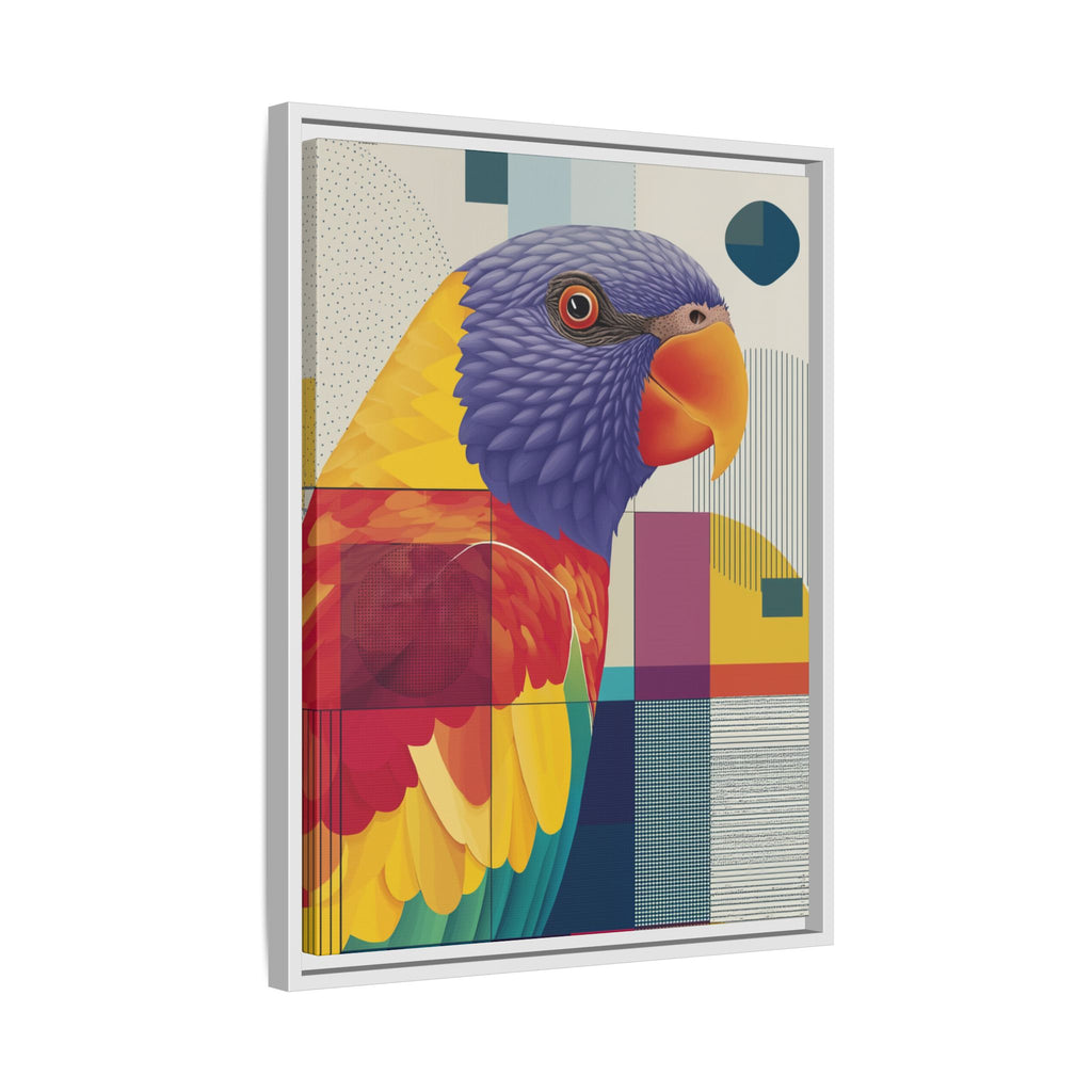 Geometric Parrot: Abstract Wildlife Art, Modern Color Block Design   |  Personalized & Custom Orders Available