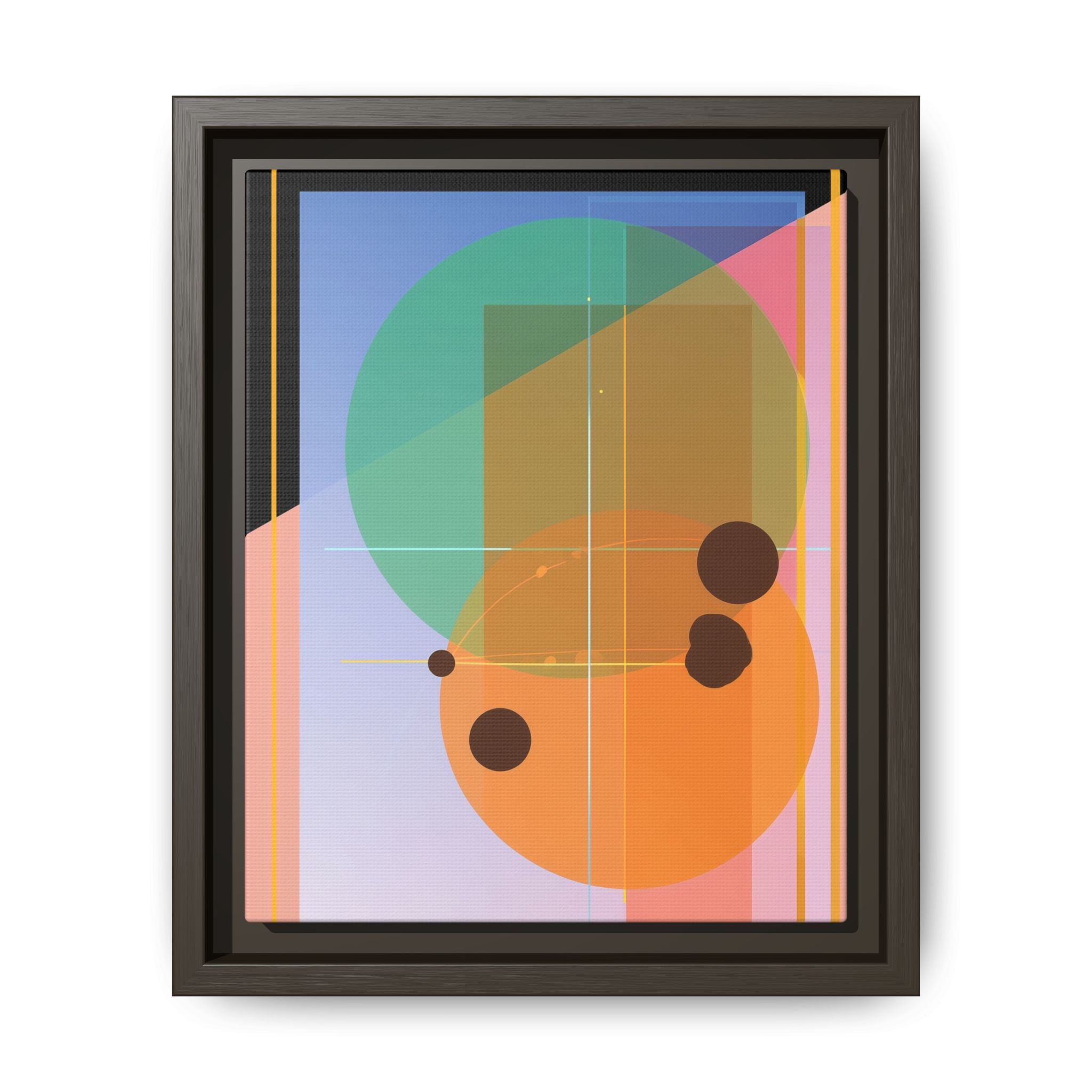 Geometric Harmony: Abstract Composition, Overlapping Shapes, Precision Design   |   Custom Orders Accepted