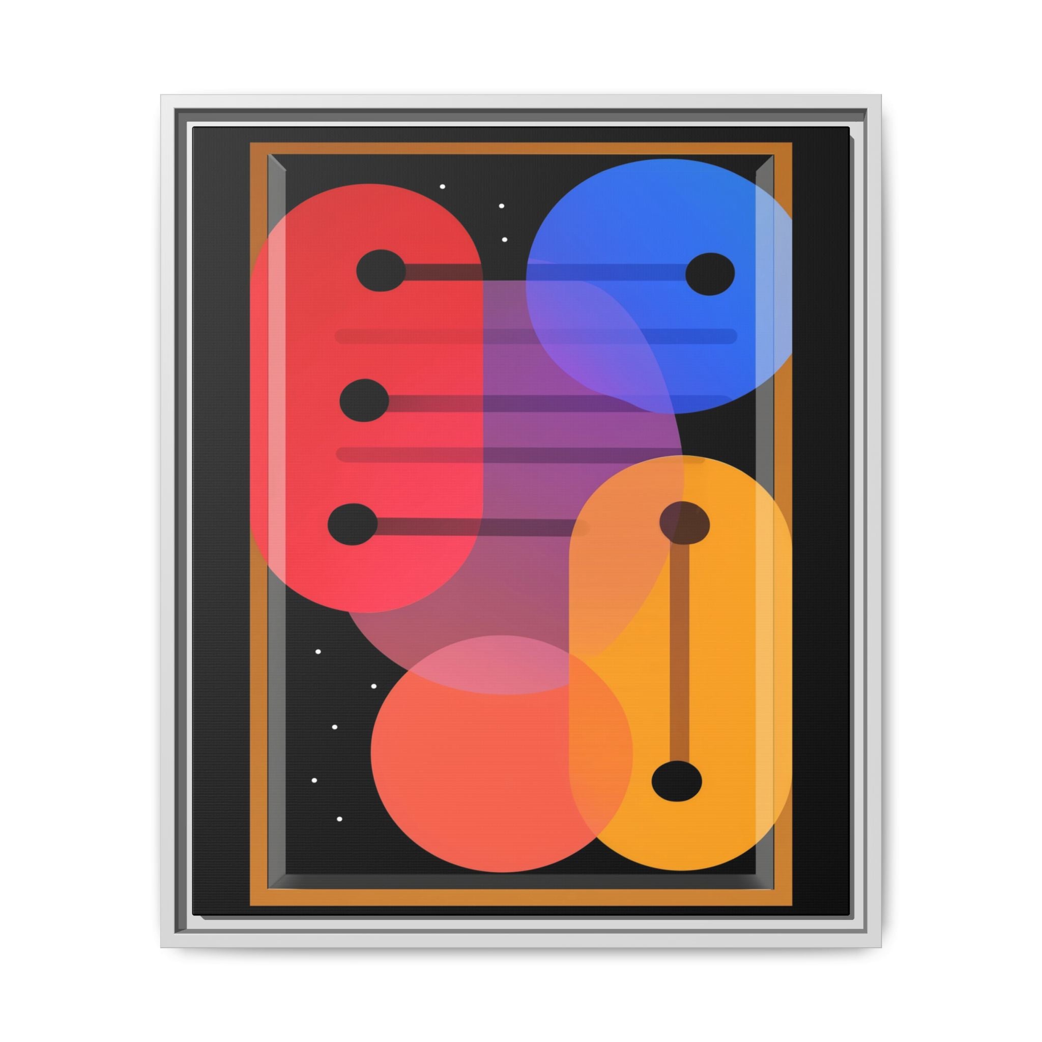 Celestial Geometry: Organic Shapes in Motion, Digital Abstract Composition, Vibrant Color Intersections   |   Custom Orders Accepted