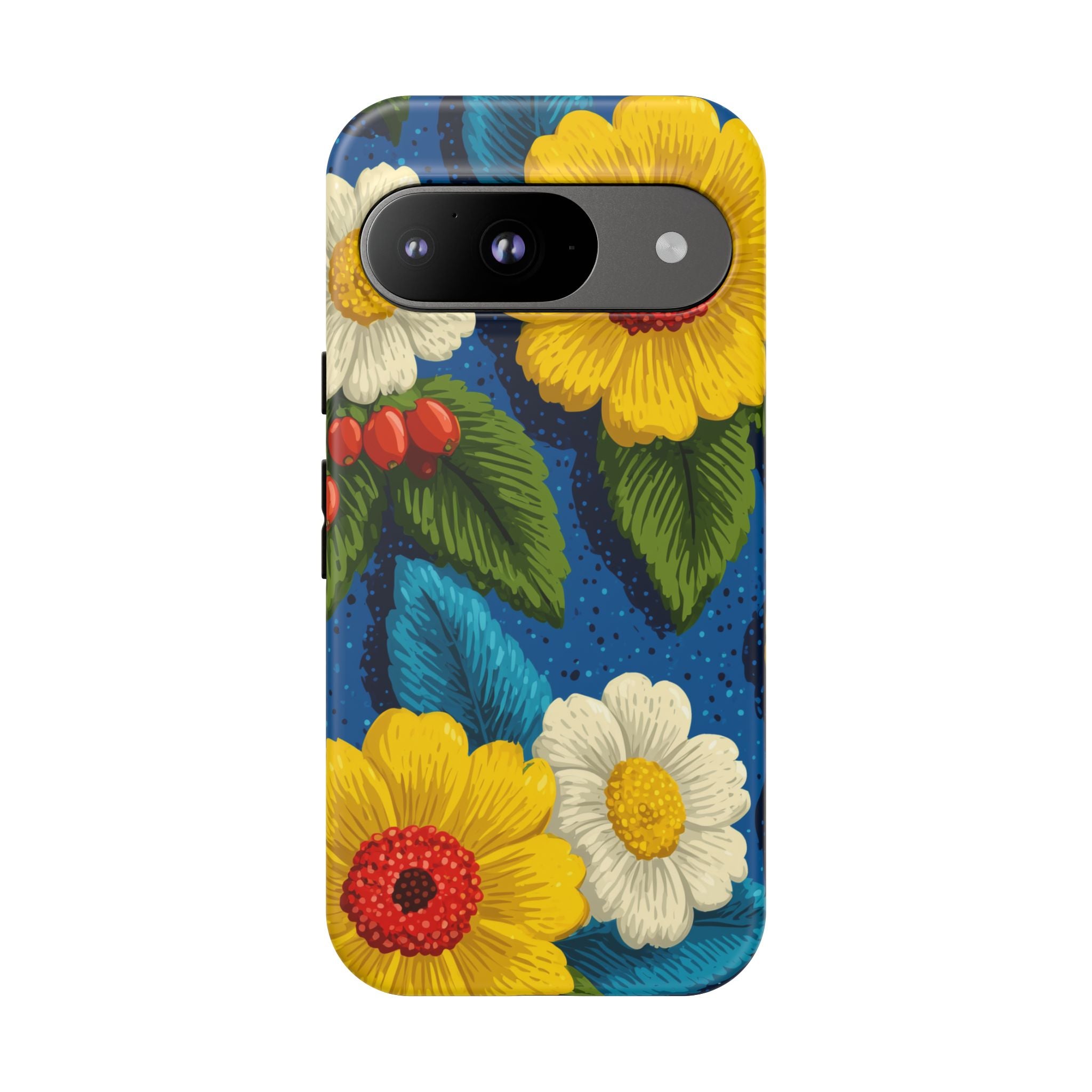 Summer Tough Cases: Floral Fine Art Phone Case, Fun Beach Vibe Phone Accessory, Summer Travel Gift, Colorful Phone Cover, Casual Style Tech