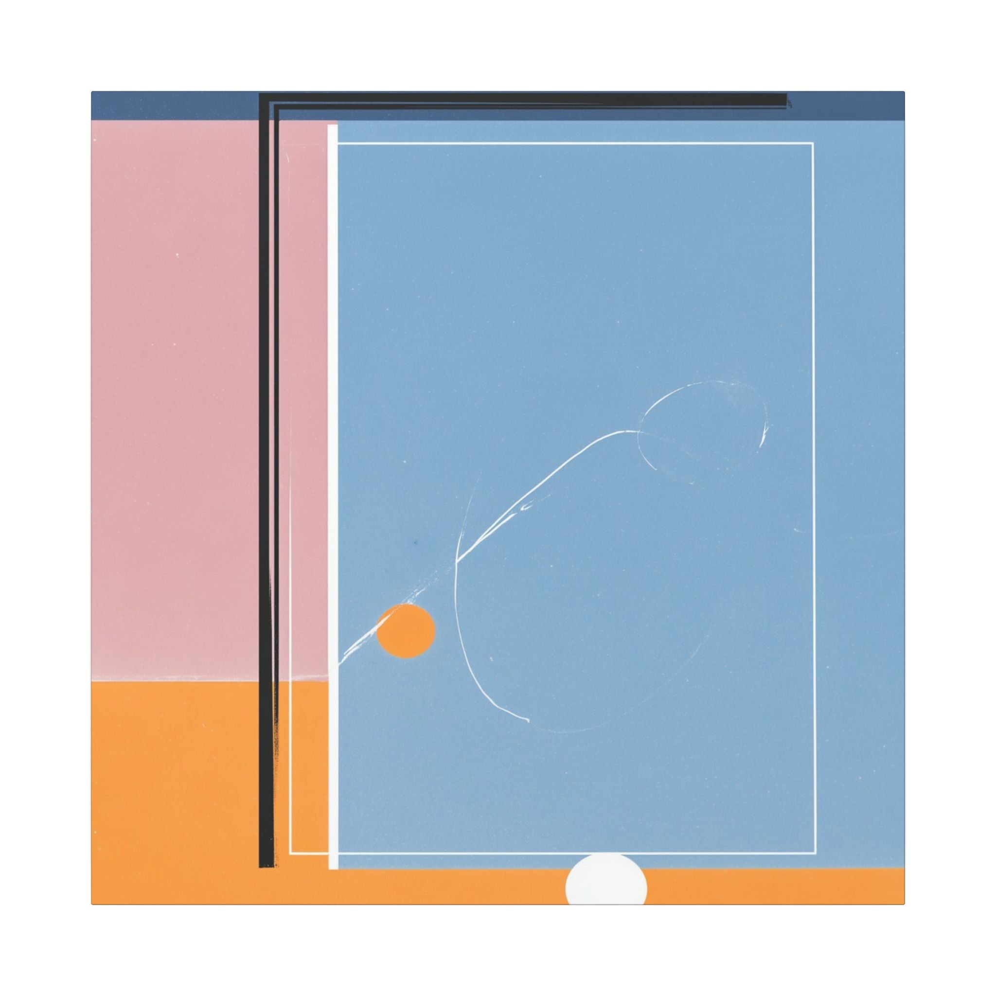 Geometric Harmony: Abstract Minimalist Composition, Modernist Color Fields, Constructivist Design Principles   |   Custom Orders Accepted