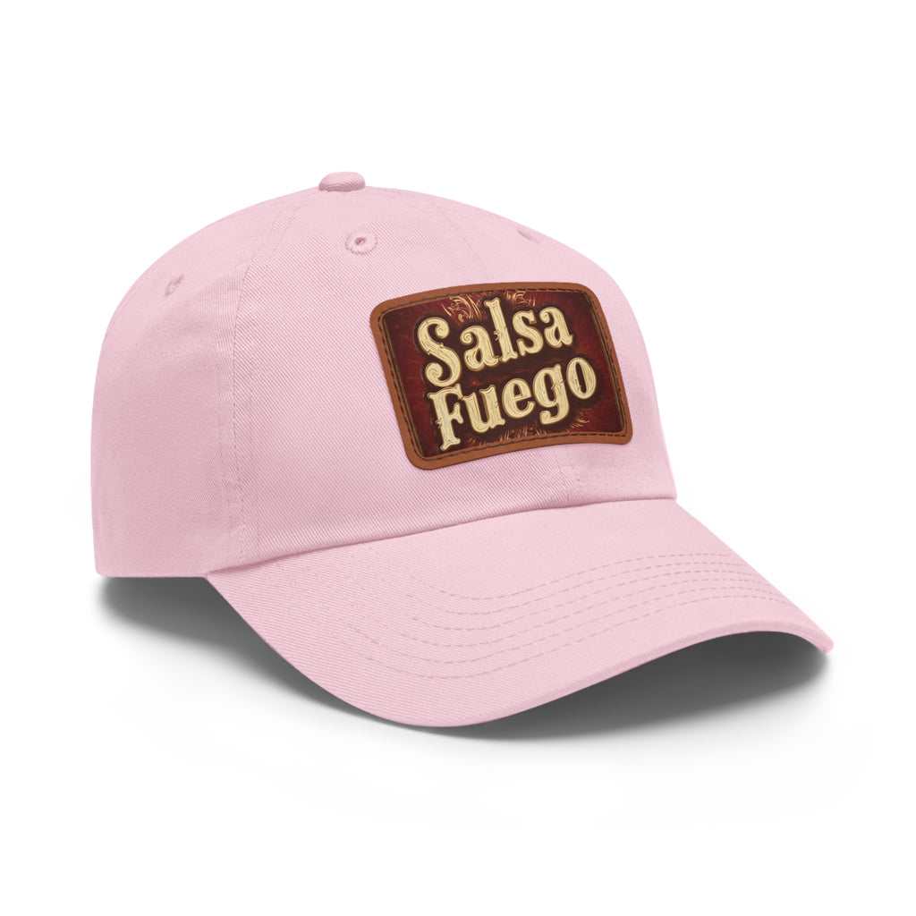 Salsa Fuego Dad Hat with Leather Patch (Rectangle)