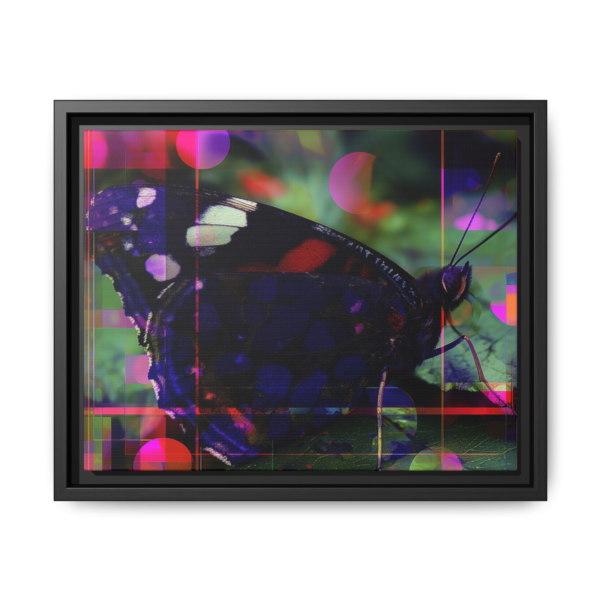 Metamorphic Glitch: Digital Nature Remix, Butterfly Geometric Distortion   |    Custom Orders Available