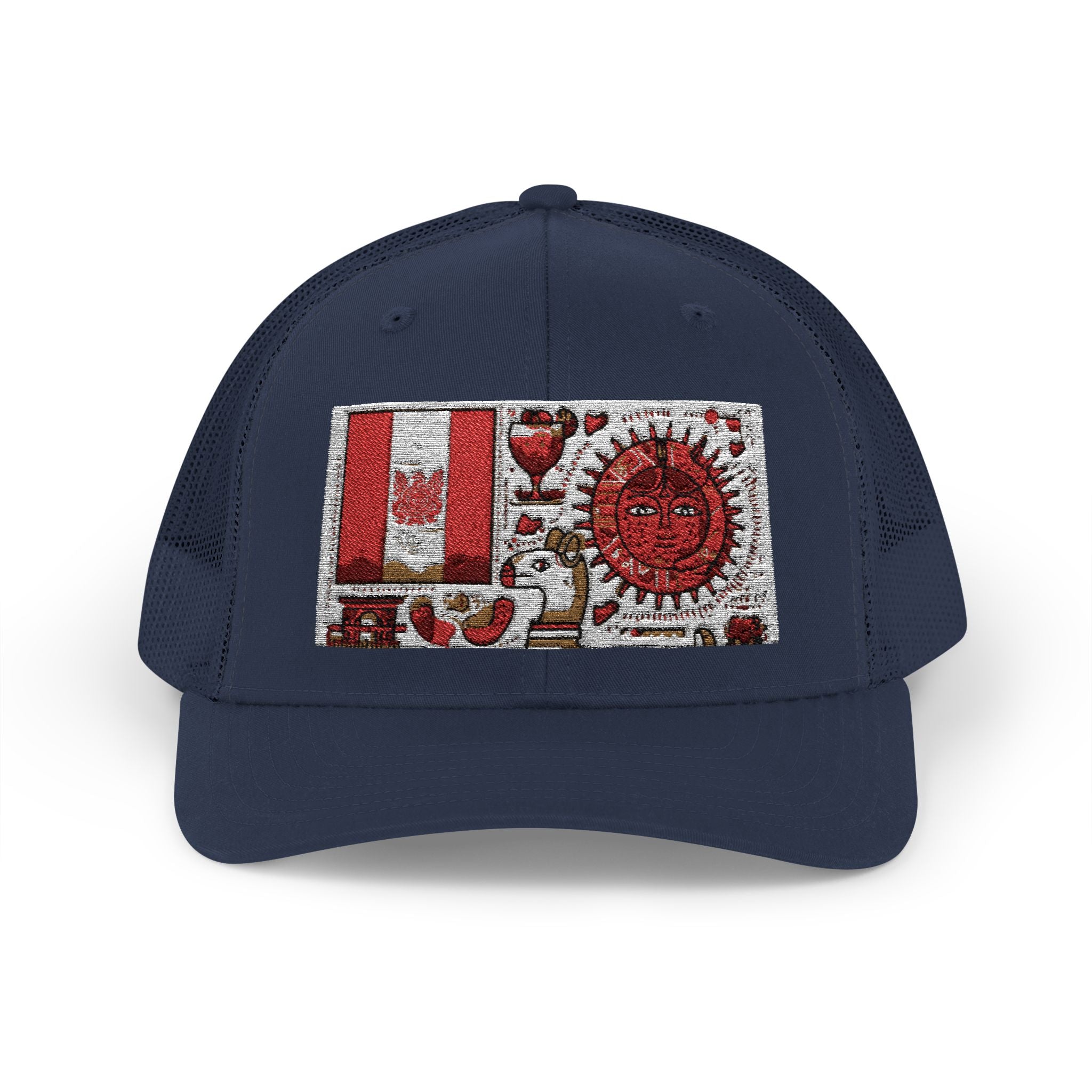 Peruvian Flag Snapback Trucker Cap, Patriotic Cap, Unique Gift for Him, Travel Accessory, Outdoor Summer Hat, Sports Headwear, Peru