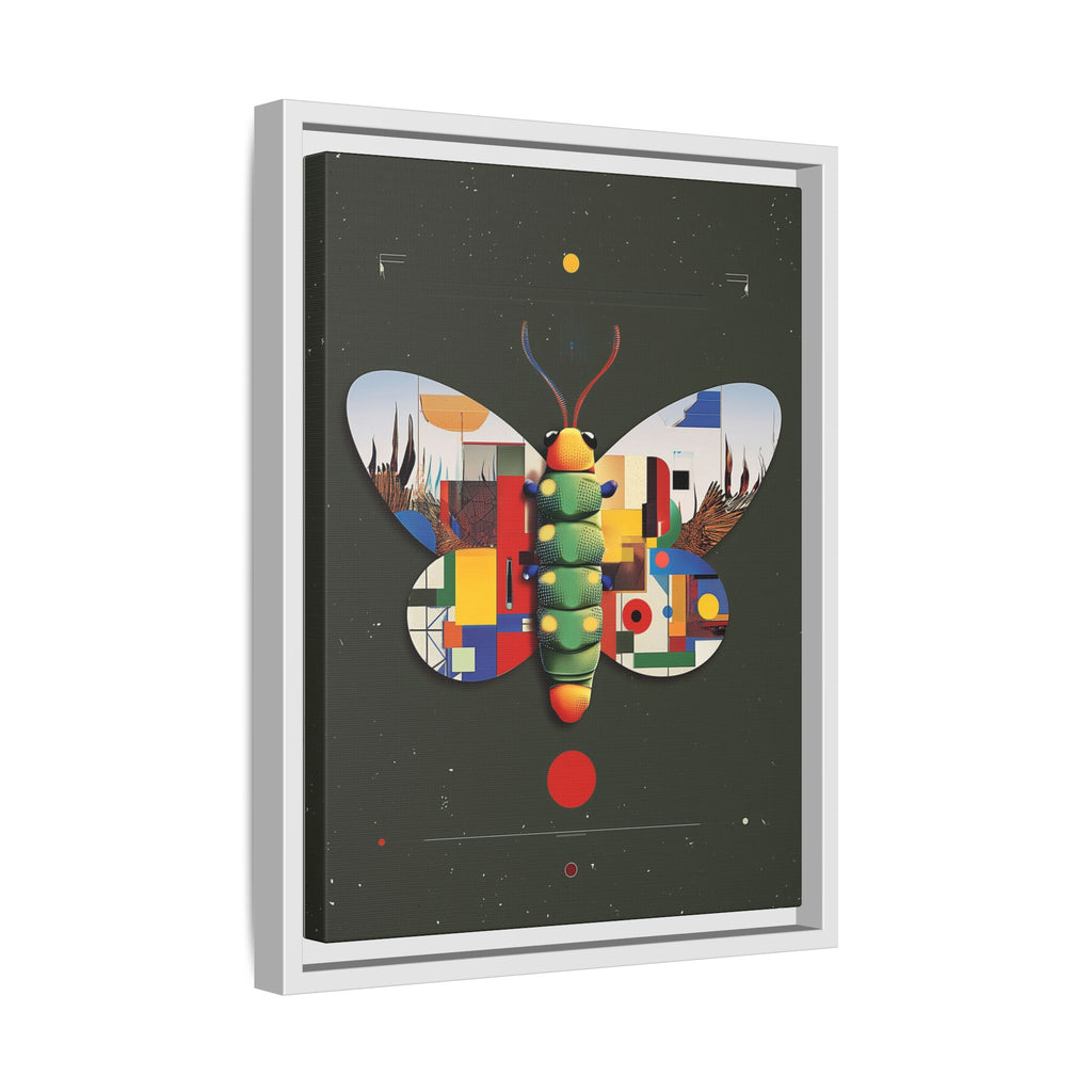 Geometric Butterfly Framed Print : Digital Cubist Interpretation, Modernist Entomological Design   |  Personalized & Custom Orders Available