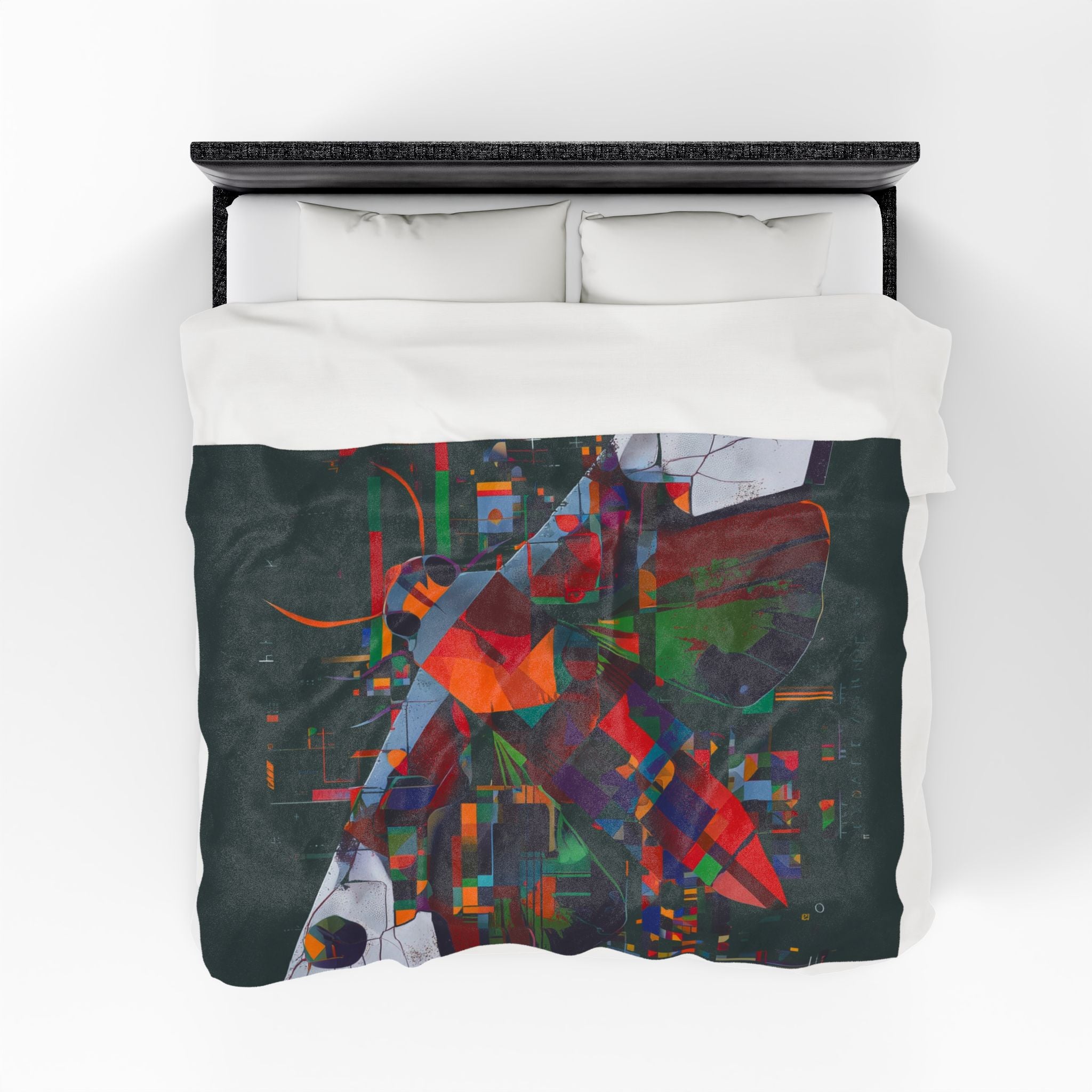 Geometric Butterfly: Digital Fractured Symmetry, Vibrant Abstraction   |    Custom Orders Available