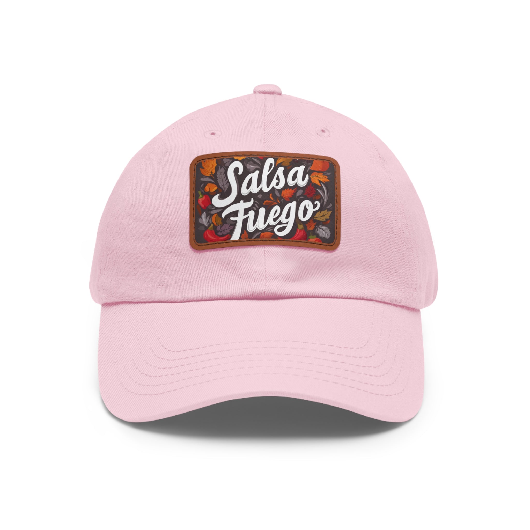 Salsa Fuego Floral Dad Hat with Leather Patch (Rectangle)