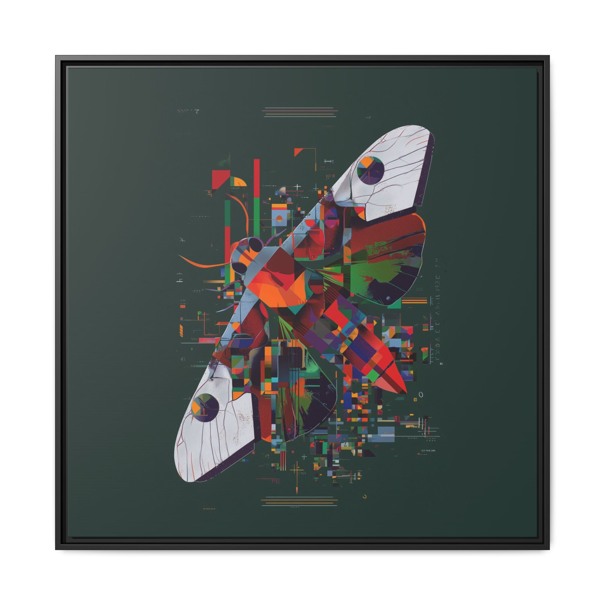 Butterfly Deconstruction: Geometric Digital Art, Pixelated Abstract Butterfly Wings   |    Custom Orders Available