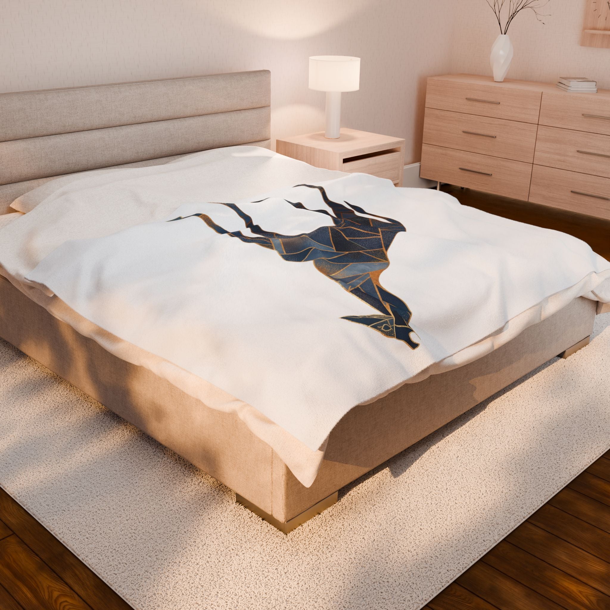 Geometric Giraffe Duvet: Cubist Mosaic, Angular Wildlife Art, Modern Fragmented Design   |  Personalized & Custom Orders Available