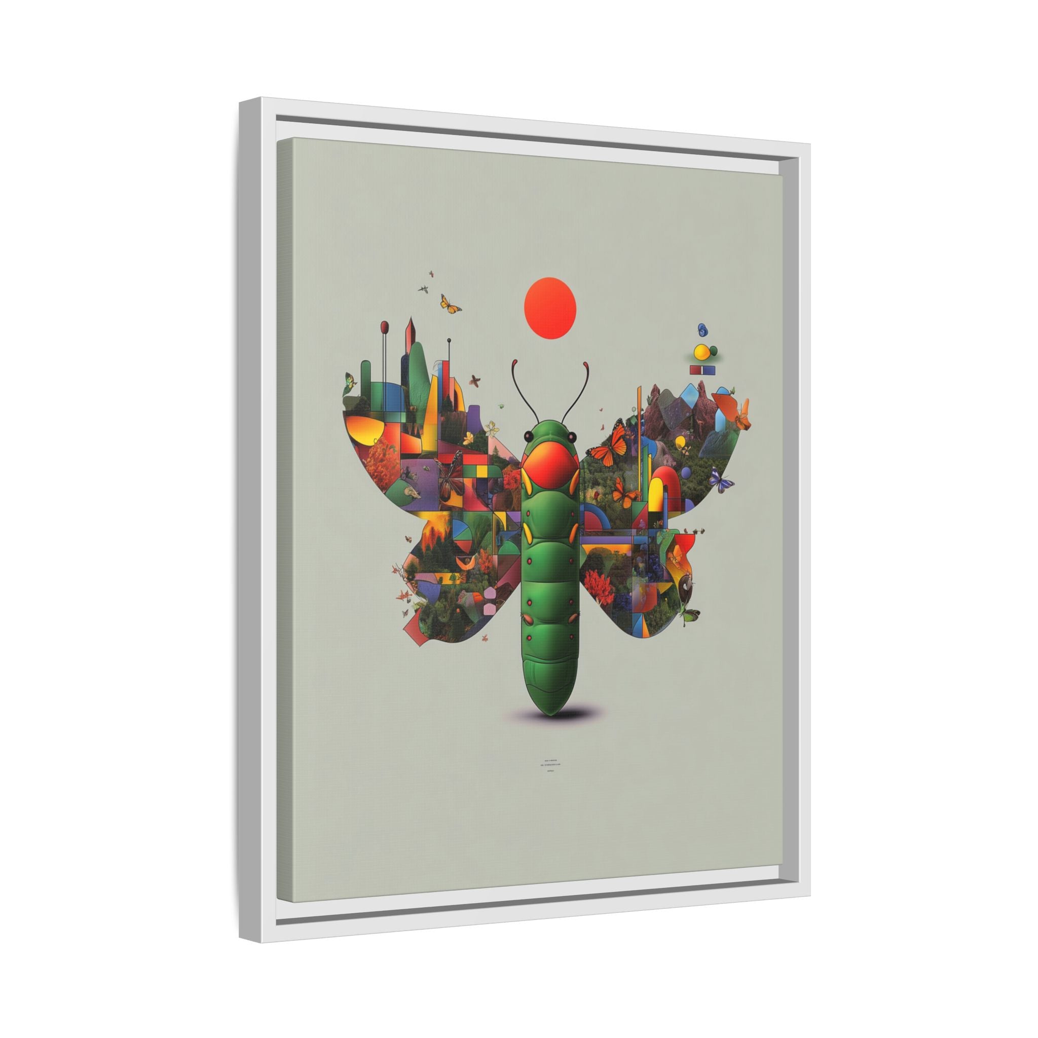 Metamorphosis of Geometry: Digital Nature Mosaic, Surreal Butterfly Landscape   |    Custom Orders Available