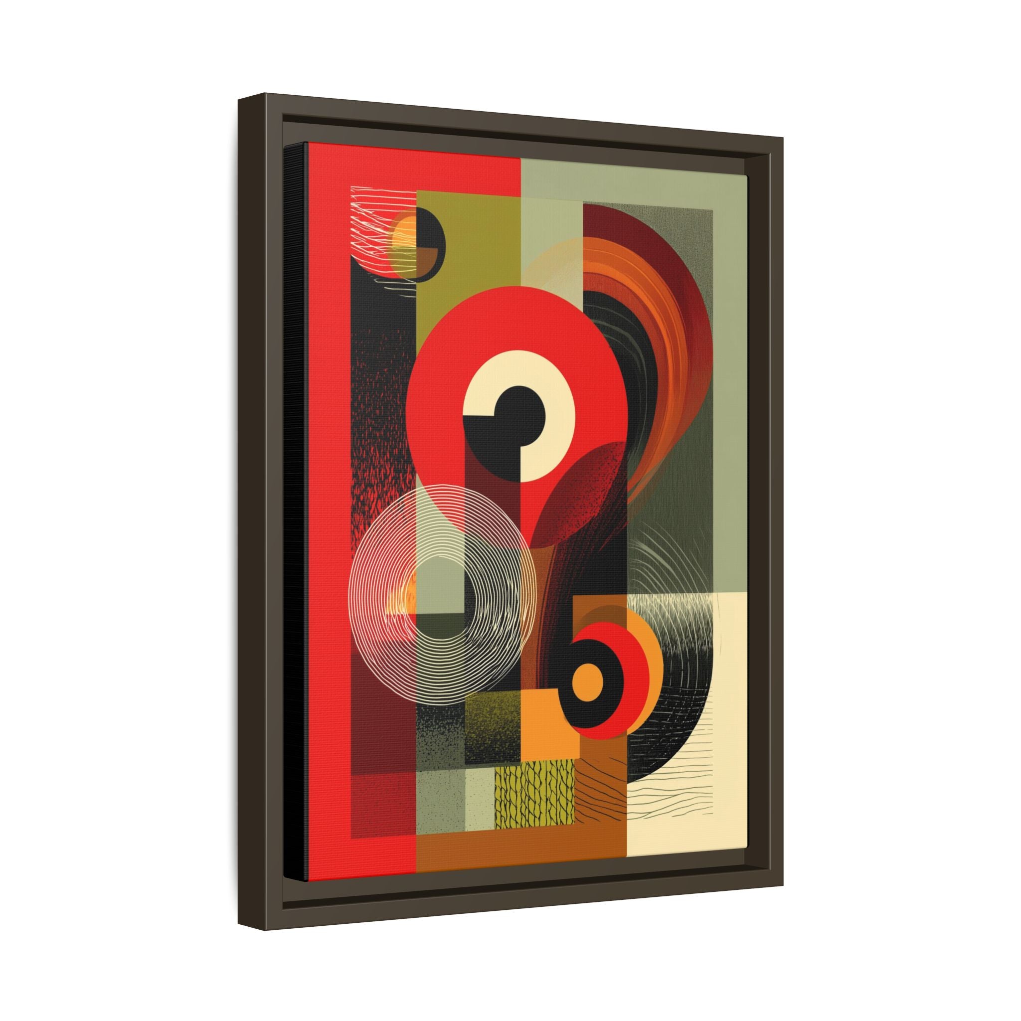 Chromatic Geometrics: Abstract Constructivist Composition, Modernist Color Blocking, Layered Circular Forms   |   Custom Orders Accepted