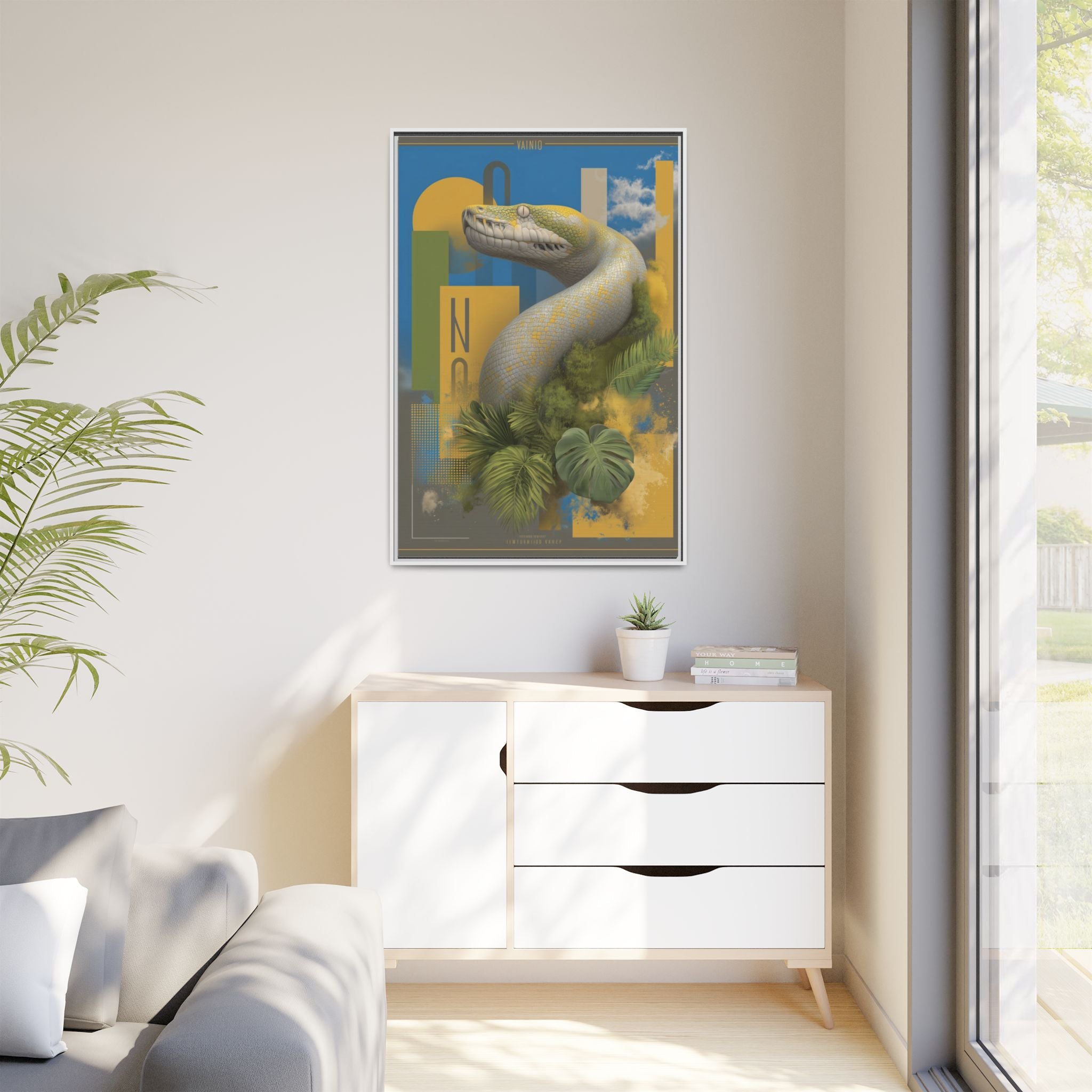 Serpent's Geometry: Tropical Realism, Digital Wildlife Composition   |    Custom Orders Available