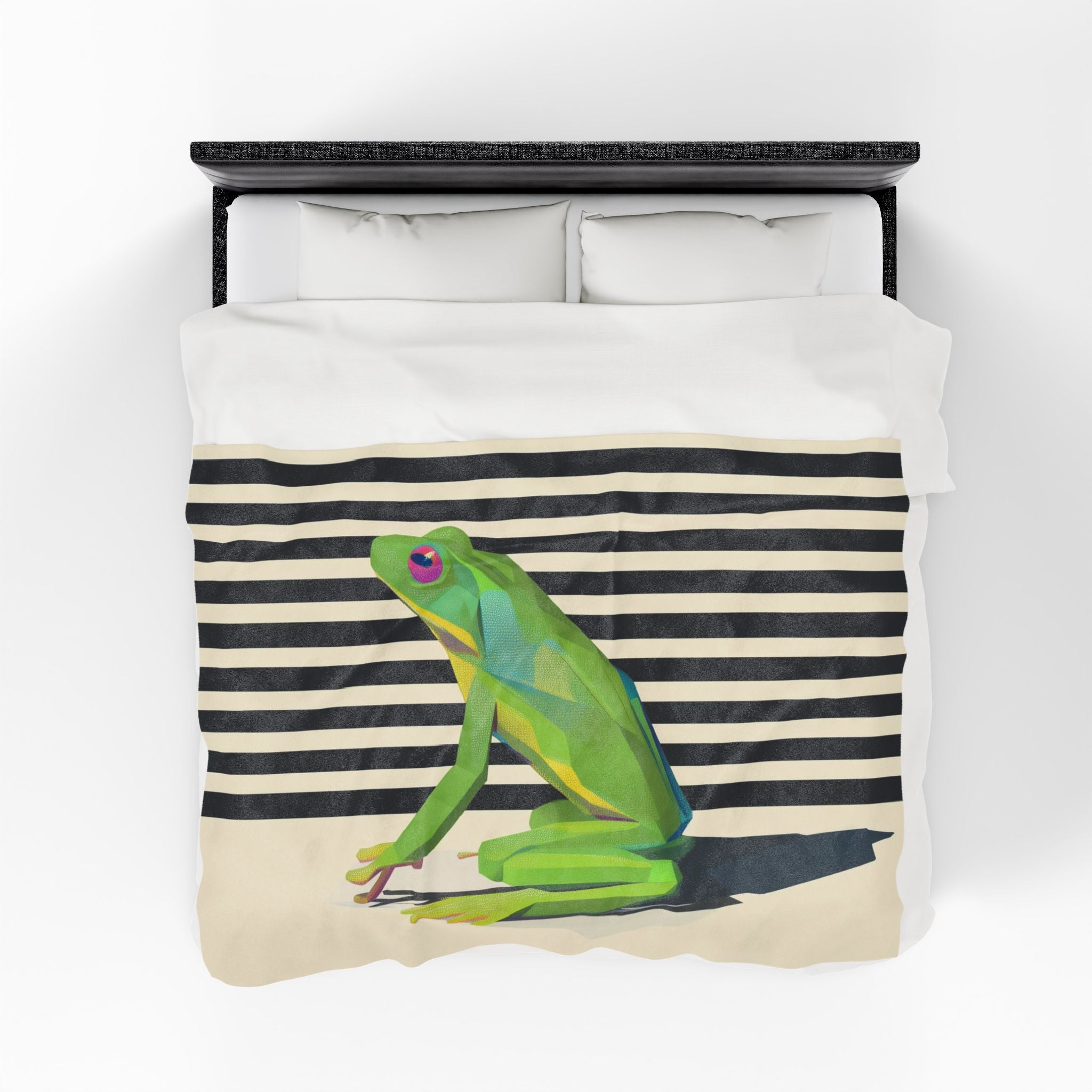 Geometric Frog: Modern Nature Design, Graphic Art Illustration   |    Custom Orders Available