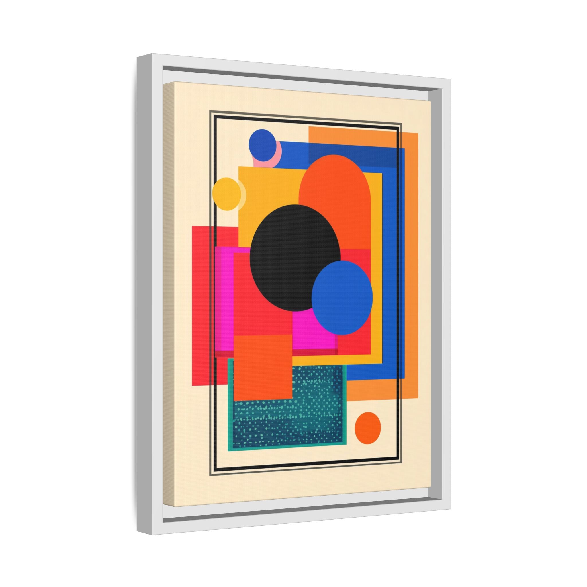 Geometric Harmony: Abstract Color Blocks, Mid-Century Modern Design, Minimalist Art Composition   |   Custom Orders Accepted