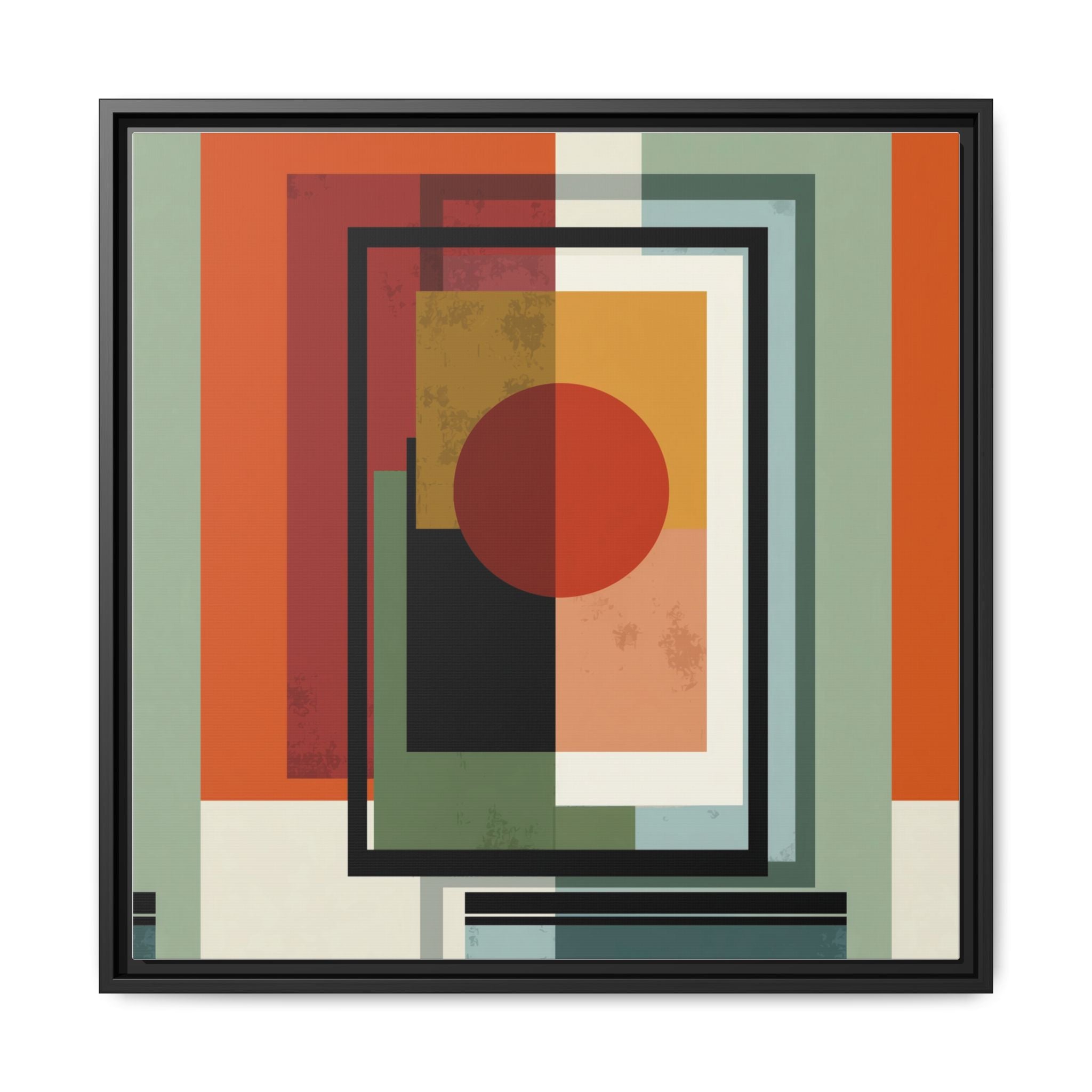 Geometric Harmonies: Mid-Century Modern Composition, Constructivist Inspiration, Abstract Rectangular Interplay   |   Custom Orders Accepted