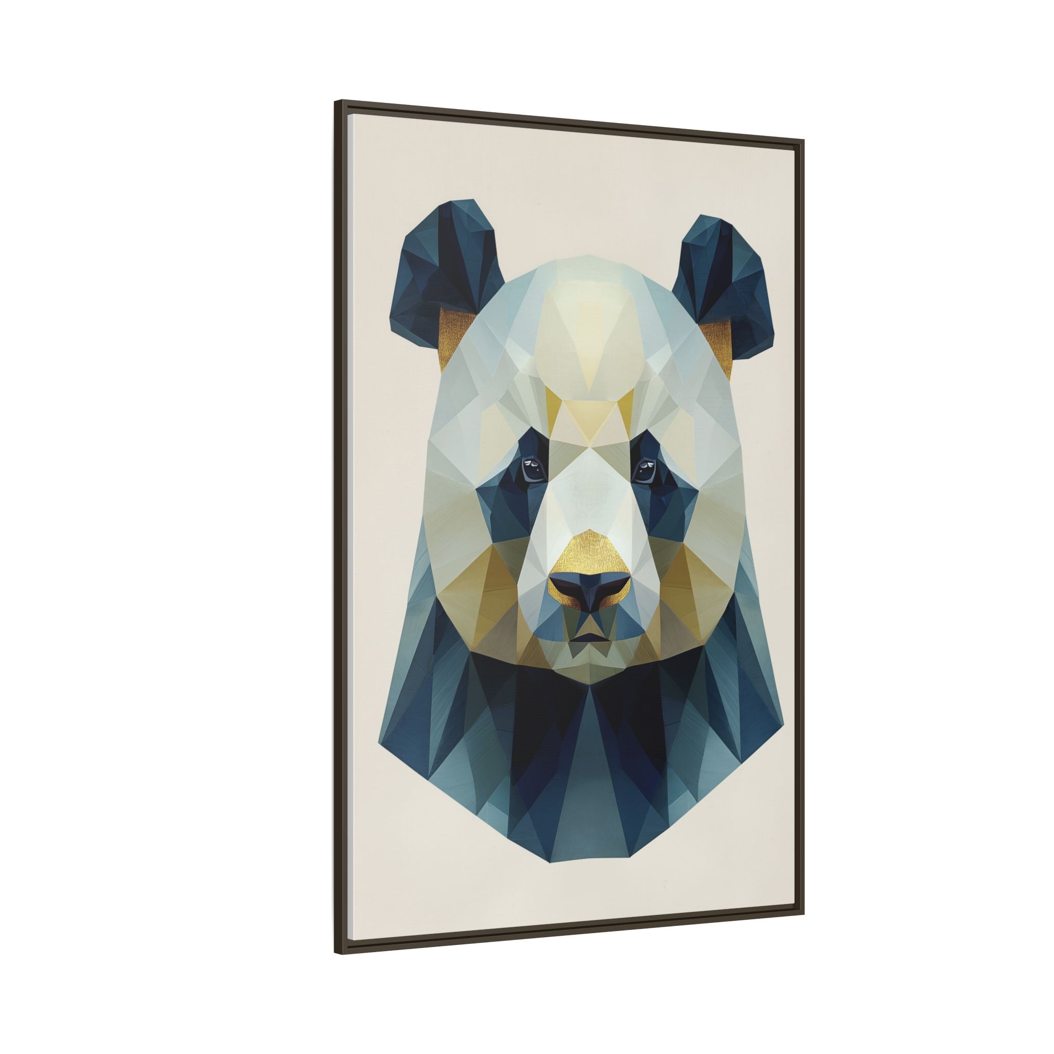 Geometric Panda Prism: Low-Poly Digital Wildlife Art, Minimalist Triangular Design   |  Personalized & Custom Orders Available